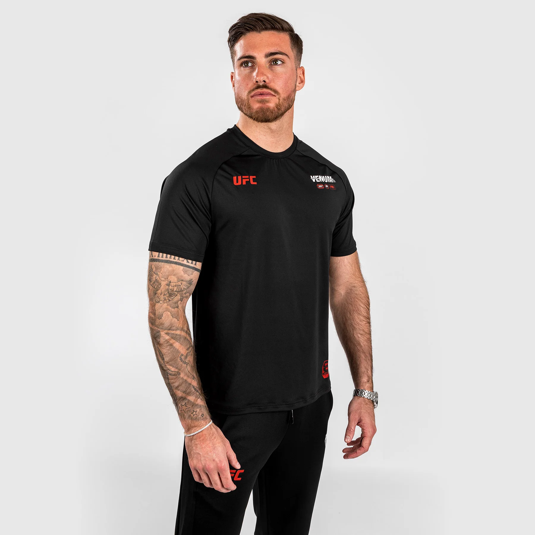 UFC Adrenaline by Venum Fight Week Men’s Dry-tech T-shirt - Black - Image 3