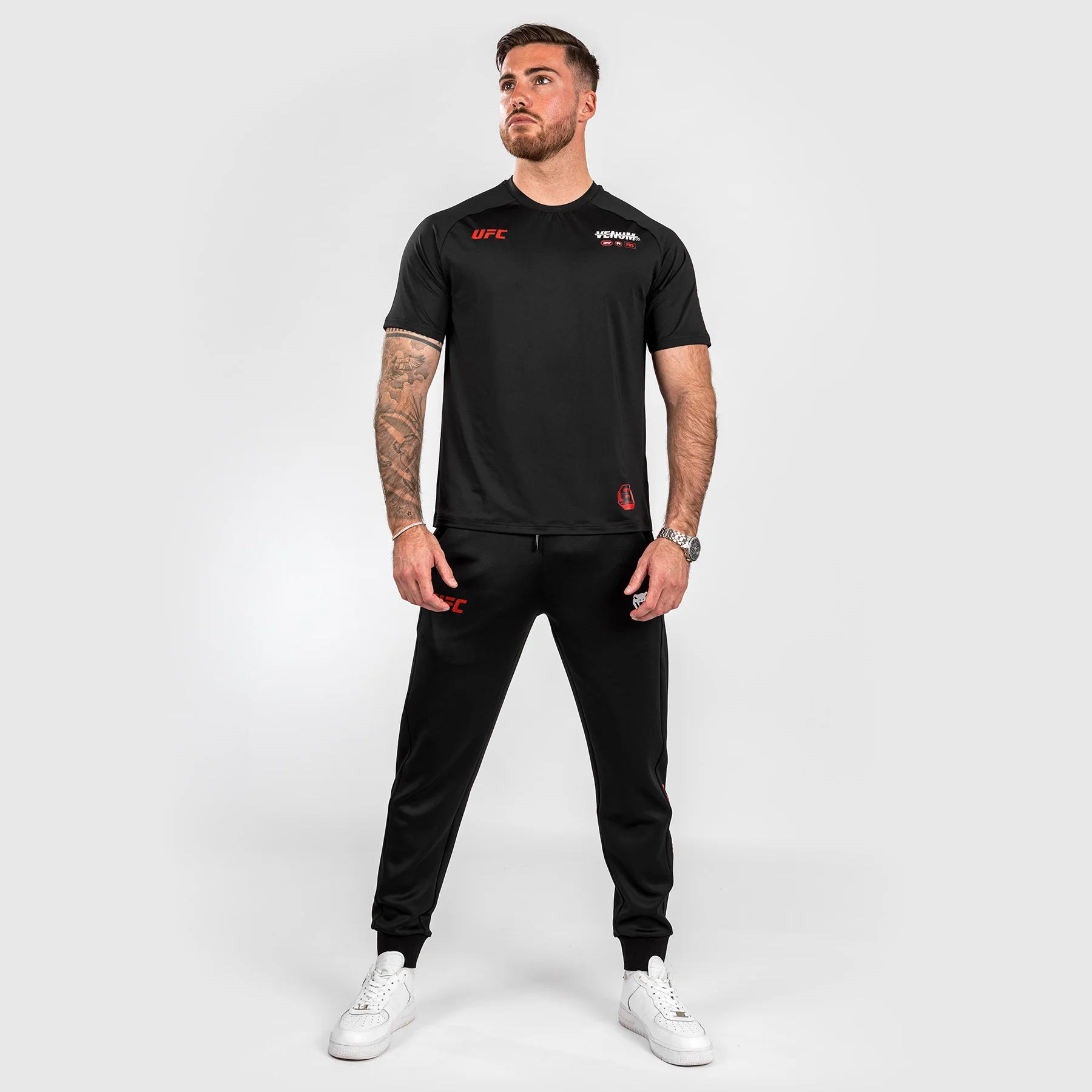 UFC Adrenaline by Venum Fight Week Men’s Dry-tech T-shirt - Black - Image 5