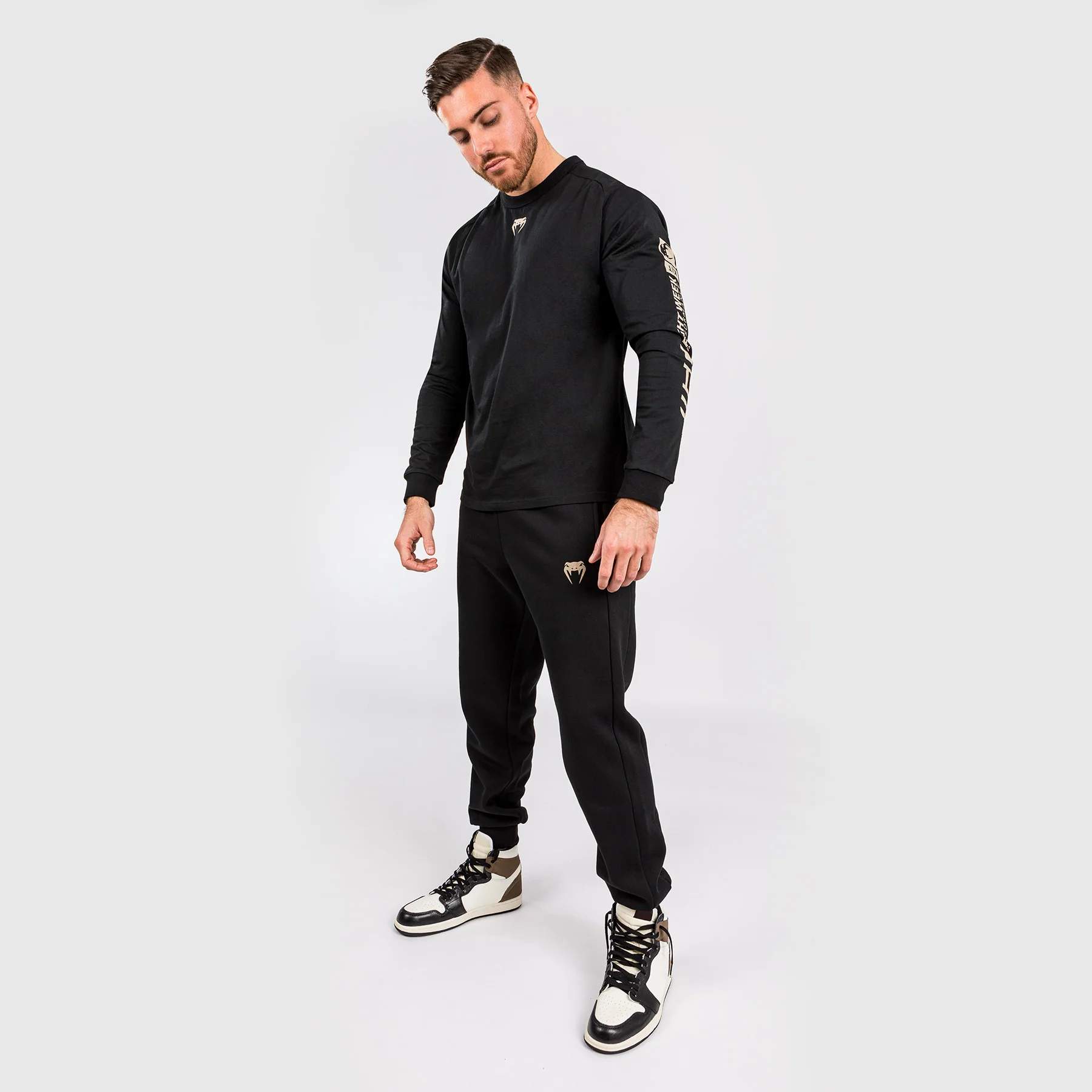 UFC Adrenaline by Venum Fight Week Men’s Long-sleeve T-shirt - Black - Image 4