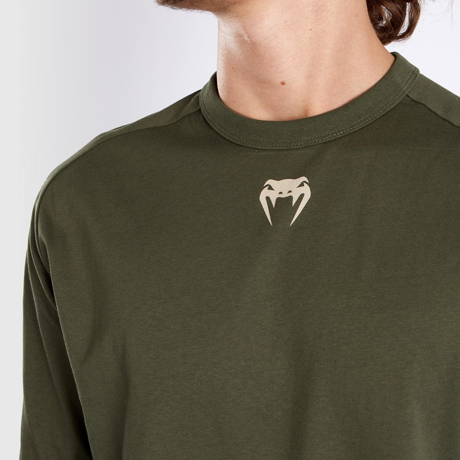 UFC Adrenaline by Venum Fight Week Men’s Long-sleeve T-shirt - Khaki - Image 8