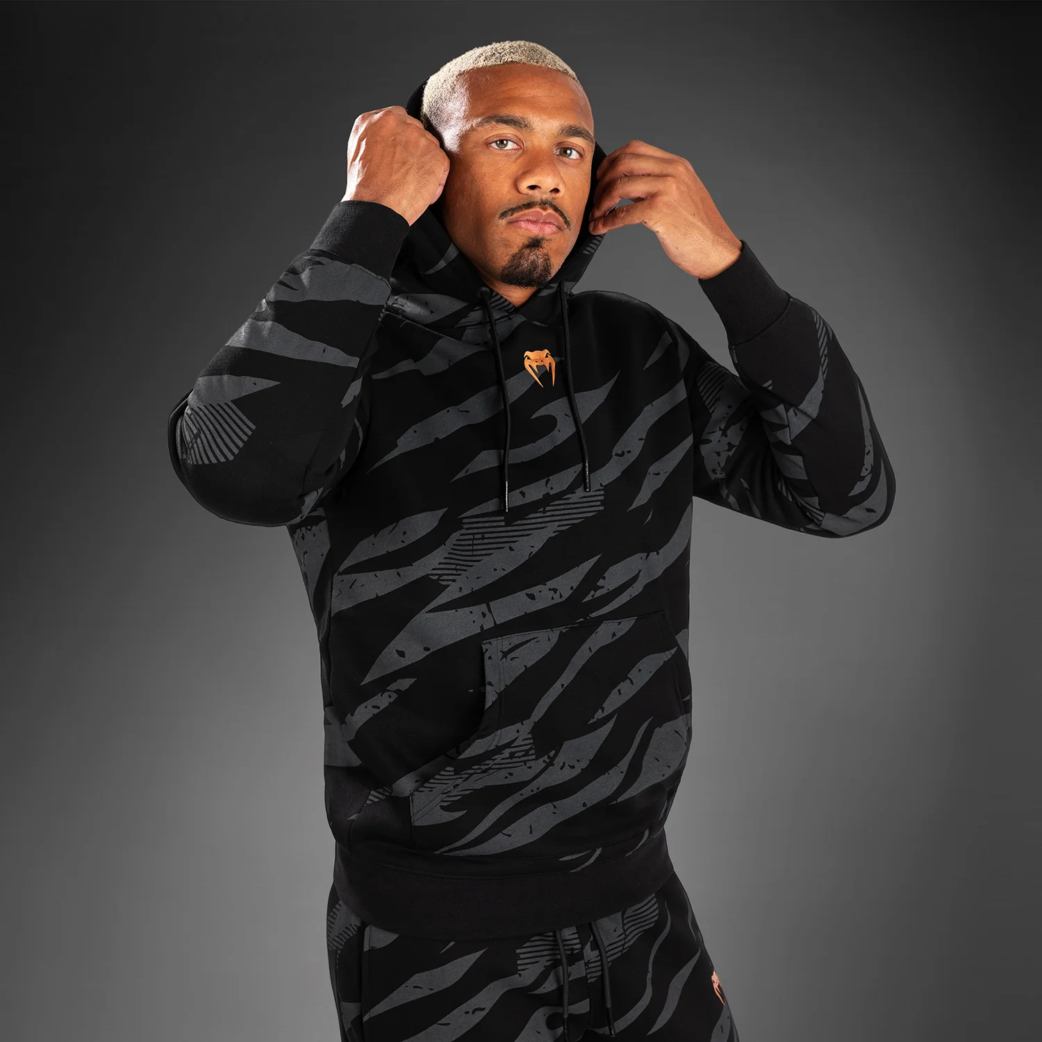 UFC Adrenaline by Venum Fight Week Men’s Pullover Hoodie - Urban Camo - Image 2