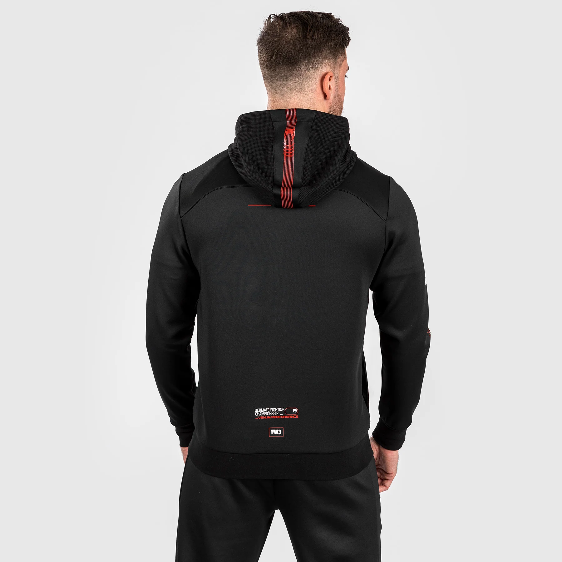 UFC Adrenaline by Venum Fight Week Men’s Zip Hoodie - Black - Image 2