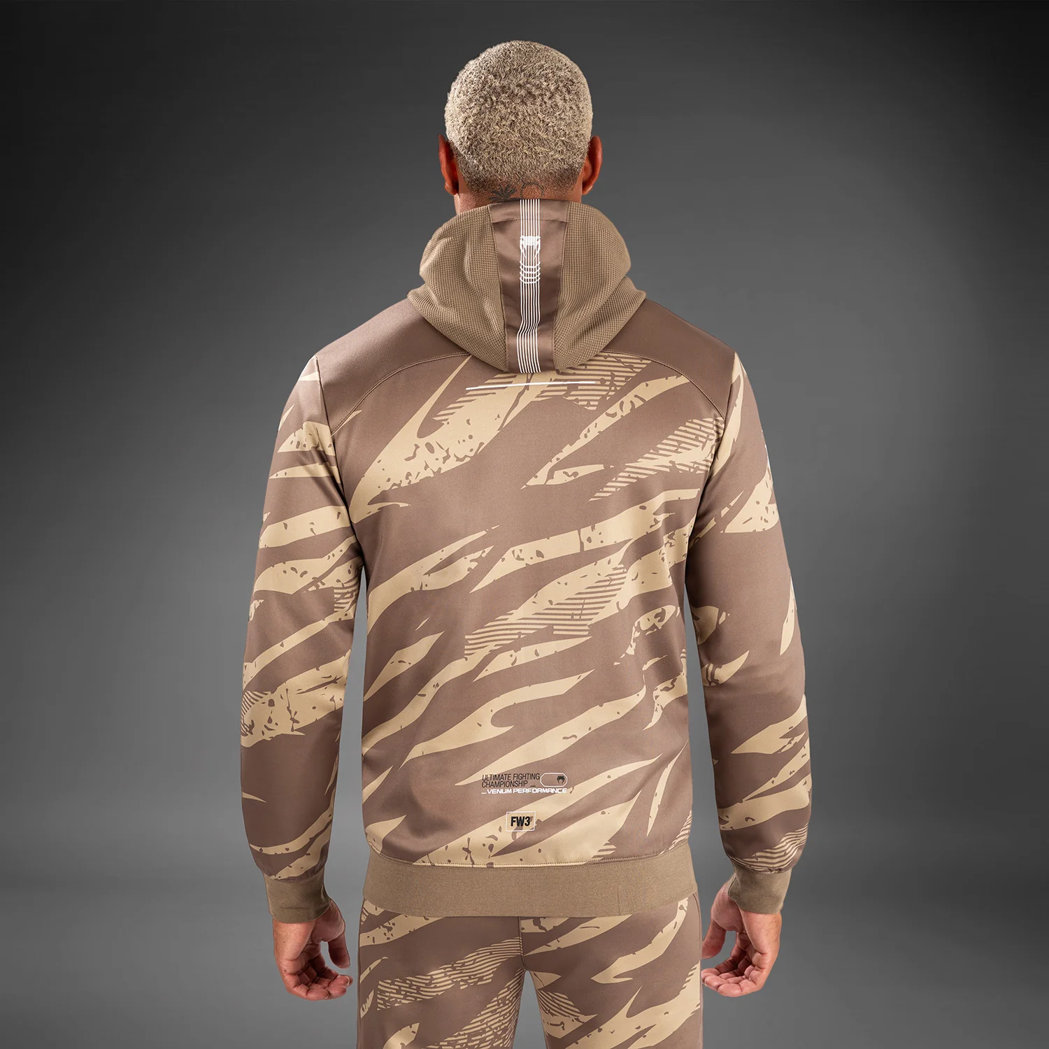 UFC Adrenaline by Venum Fight Week Men’s zip Hoodie - Desert Camo - Image 9