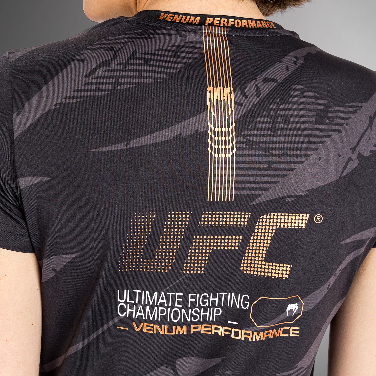 UFC Adrenaline by Venum Fight Week Women’s Dry-Tech T-shirt - Urban Camo - Image 5