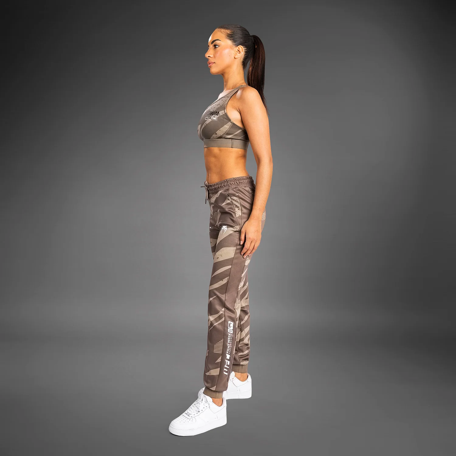 UFC Adrenaline by Venum Fight Week Women’s Pant - Desert Camo - Image 4