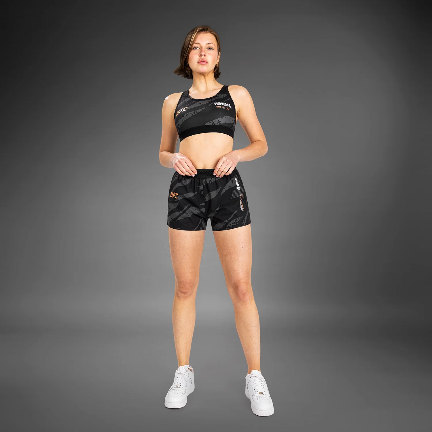 UFC Adrenaline by Venum Fight Week Women’s Performance Short - Urban Camo - Image 10