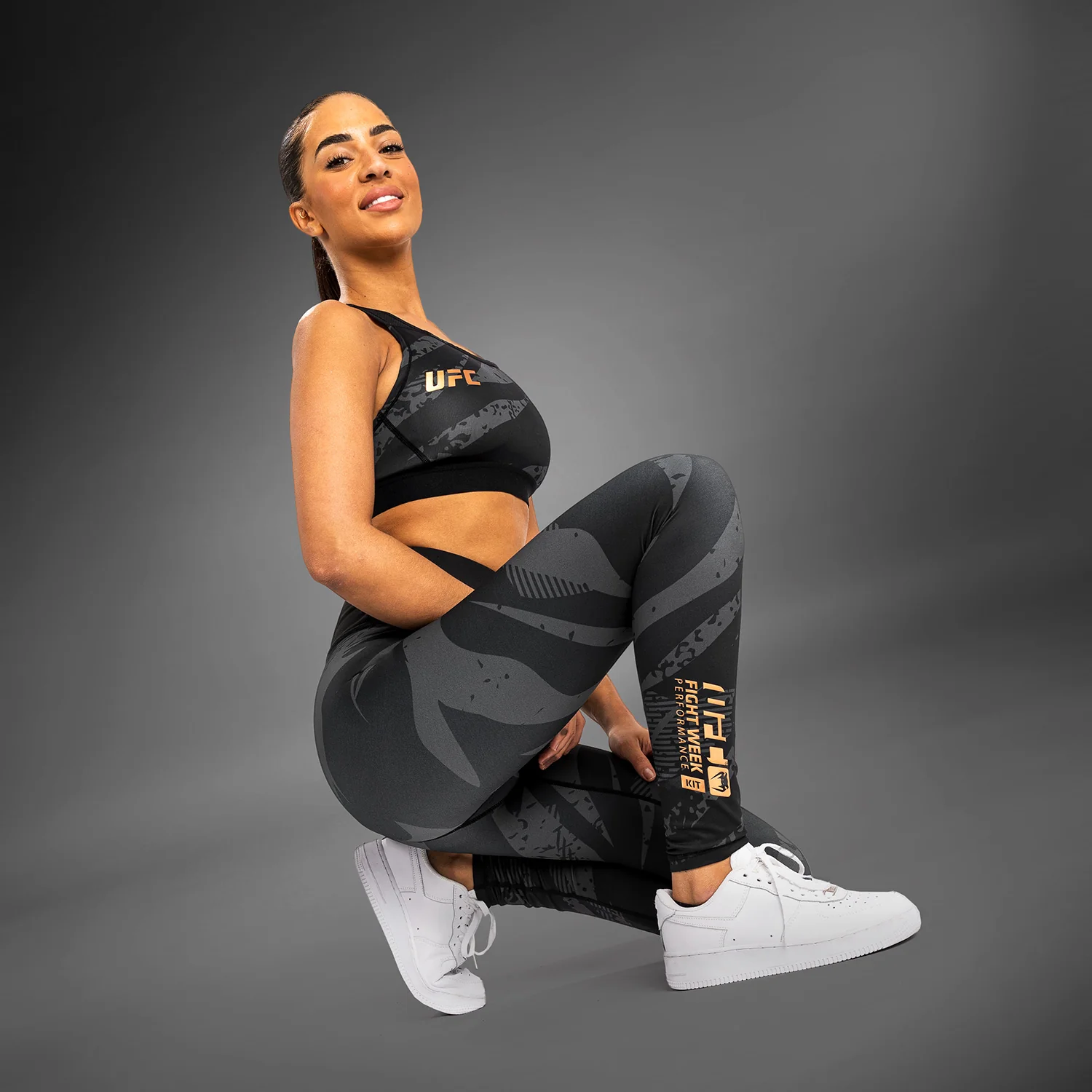 UFC Adrenaline by Venum Fight Week Women’s Performance Tight - Urban Camo - Image 5