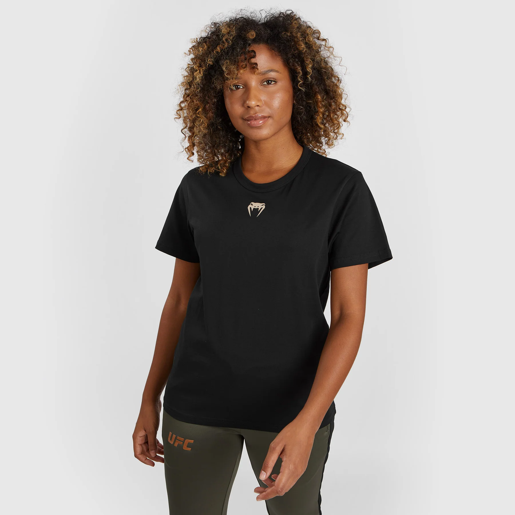 UFC Adrenaline by Venum Fight Week Women’s Short-sleeve Cotton T-shirt - Black - Image 4