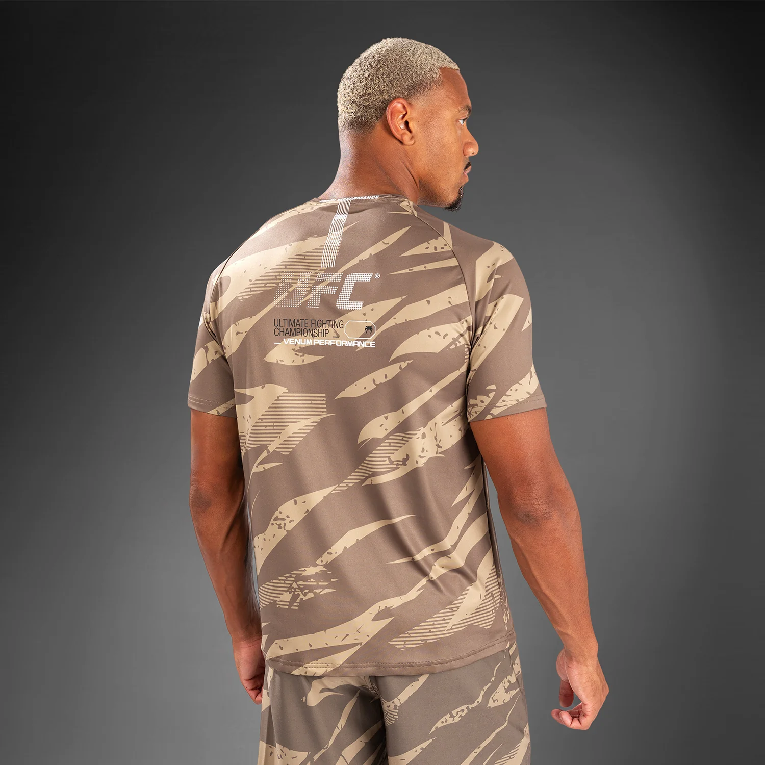 UFC Adrenaline by Venum Men's Fight Week Dry-Tech T-shirt - Desert Camo - Image 6