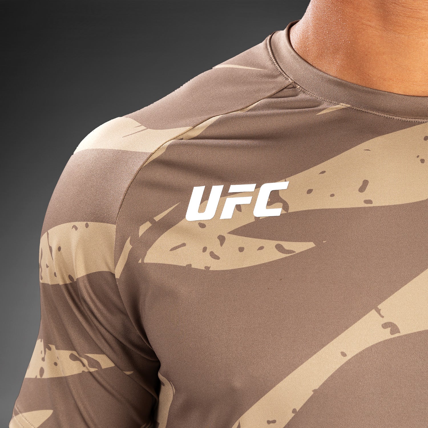 UFC Adrenaline by Venum Men's Fight Week Dry-Tech T-shirt - Desert Camo - Image 8