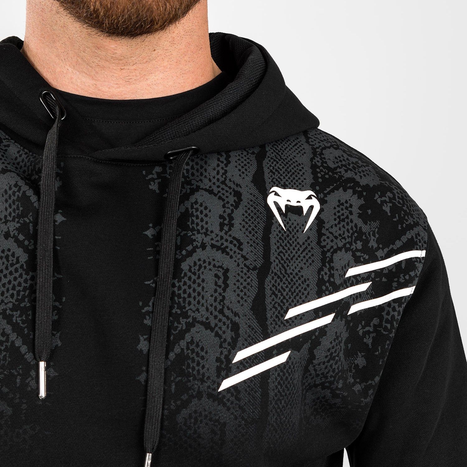 UFC Adrenaline by Venum Replica Men’s Pullover Hoodie - Black - Image 4
