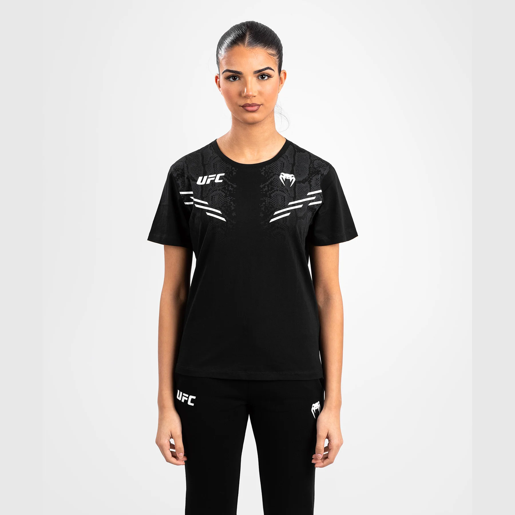 UFC Adrenaline by Venum Replica Women’s Short-sleeve T-shirt - Black - Image 6