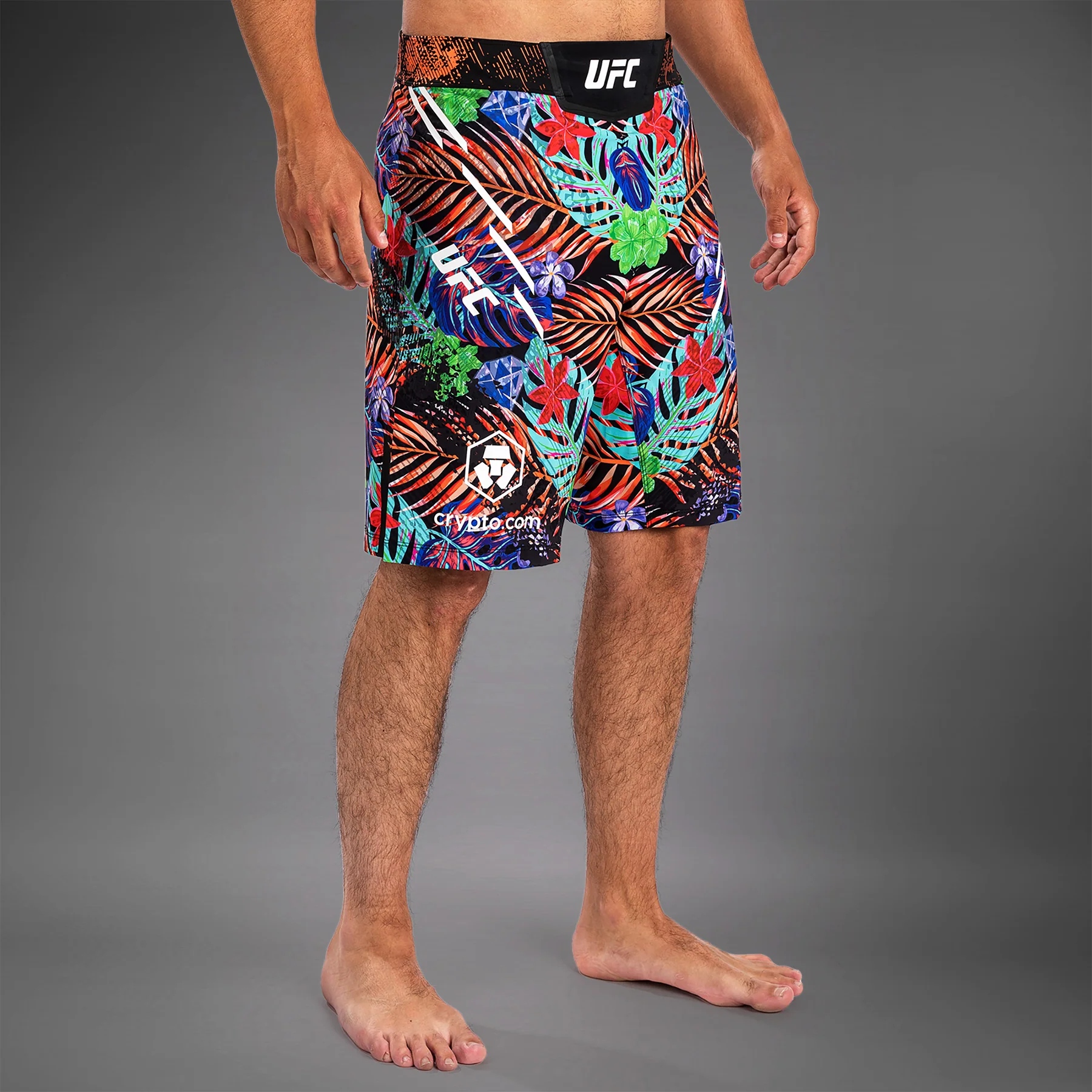 Men's UFC Unrivaled by Venum Blue Dustin Poirier Long Fit Fight Short - Image 3