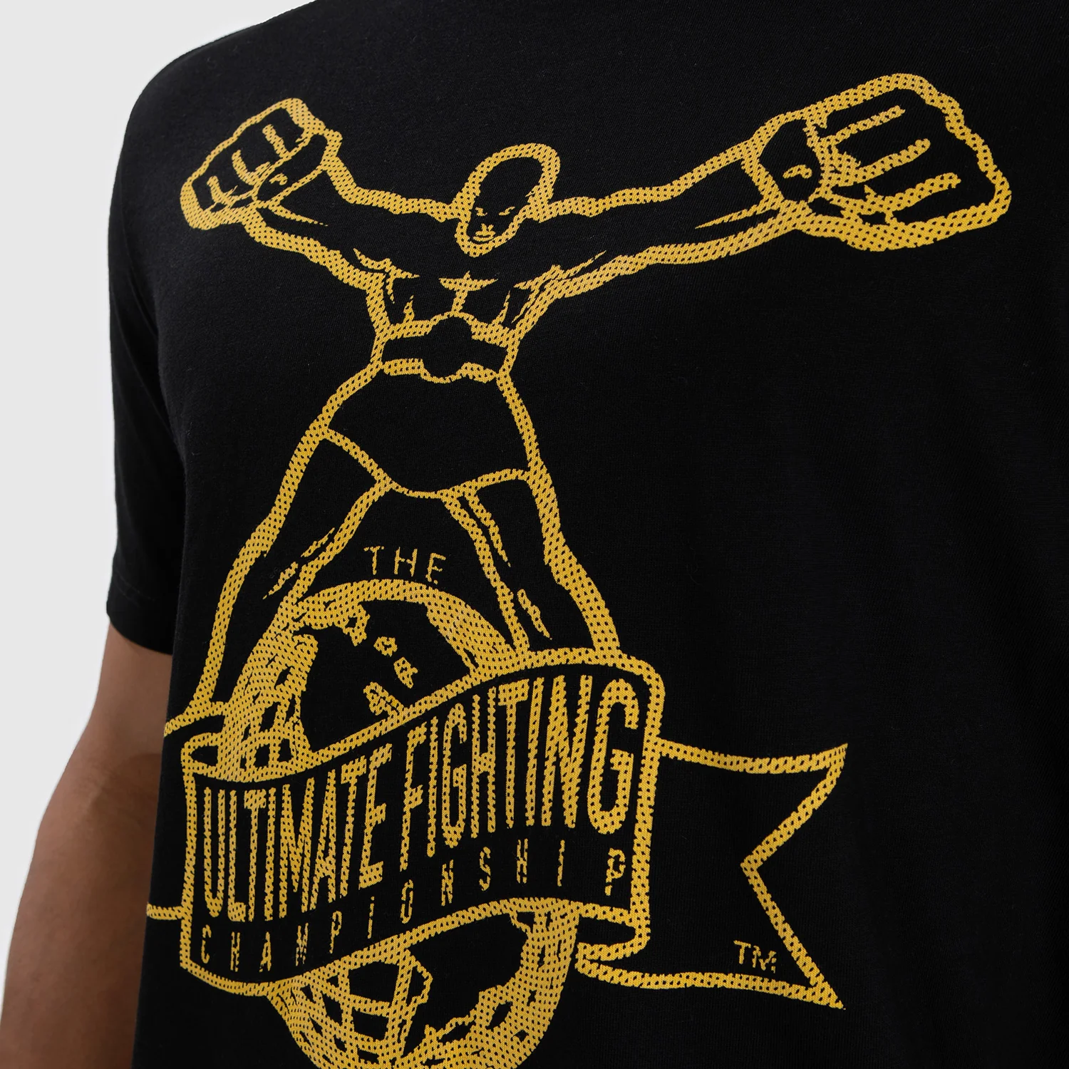 UFC by Venum Ulti-Man T-Shirt - Black/Yellow - Image 4