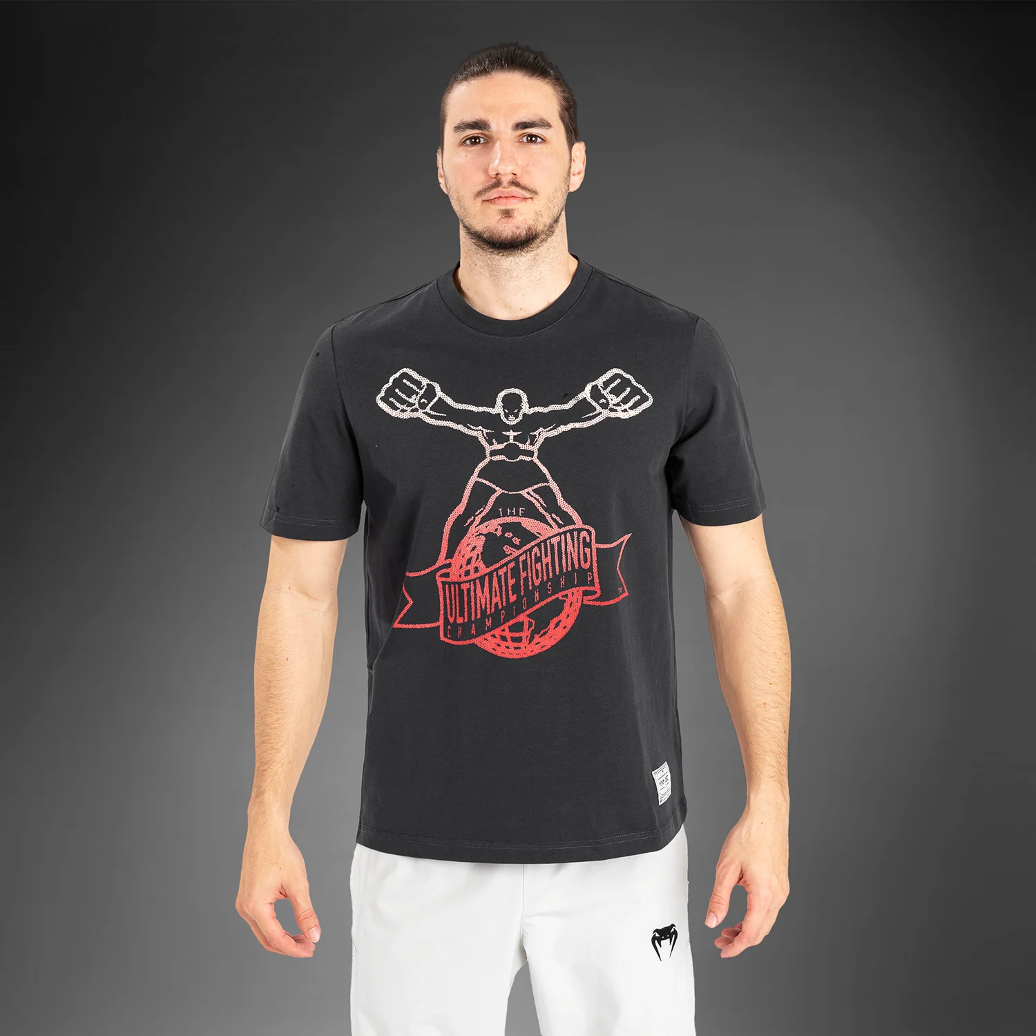 UFC by Venum Ulti-Man T-Shirt - Grey/Red