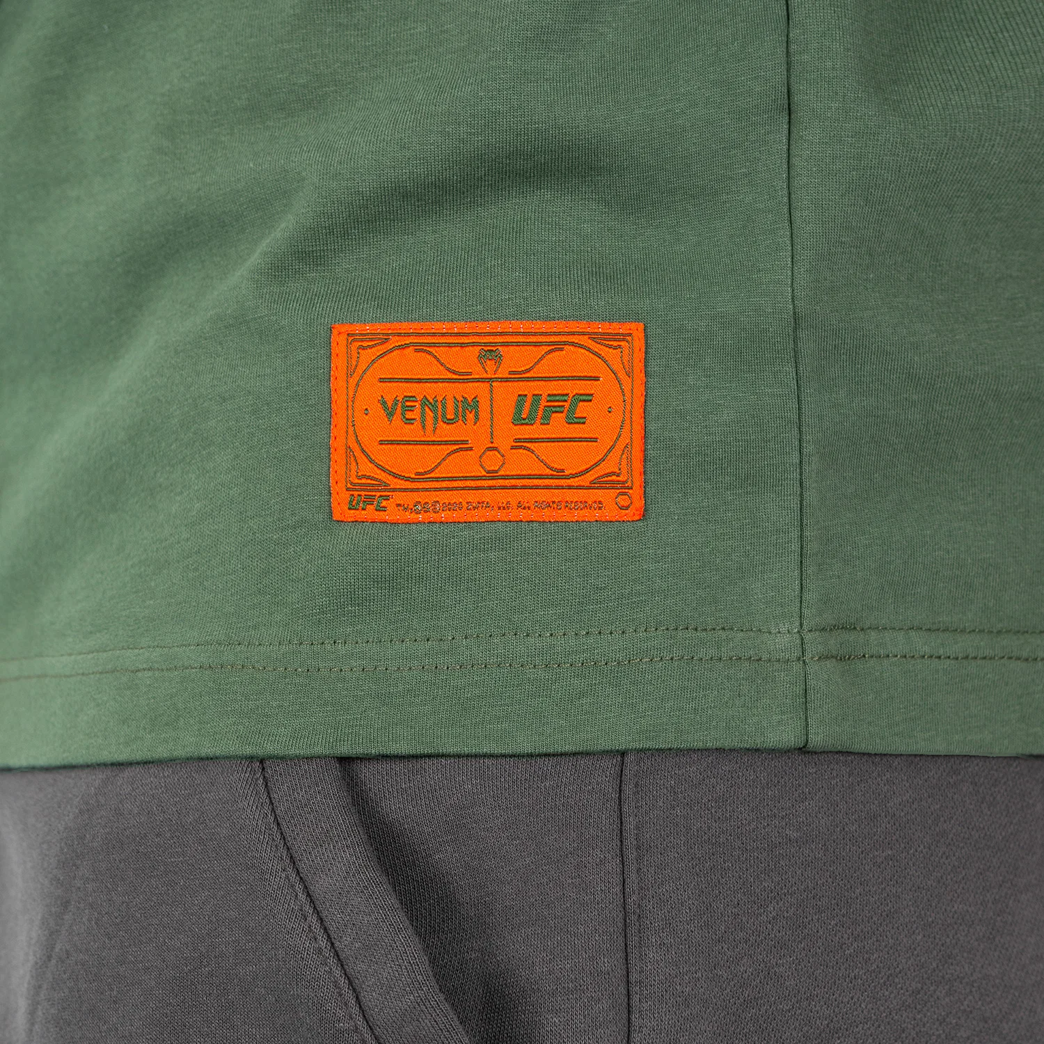 UFC by Venum Ulti-Man T-Shirt - Khaki/Orange - Image 4