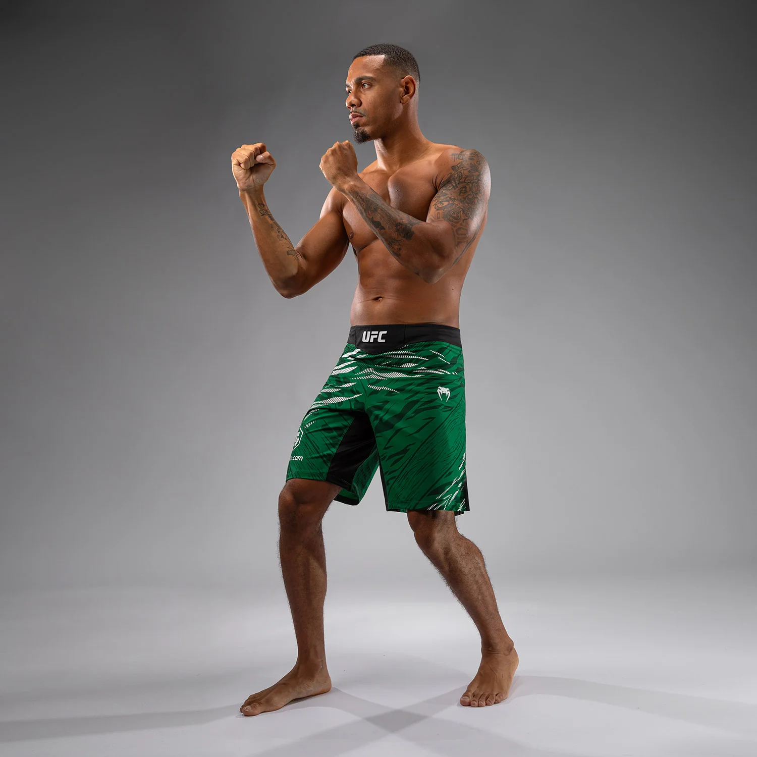 UFC Fusion by Venum Authentic Fight Night Men’s Fight Short - Long Fit - Green - Image 5