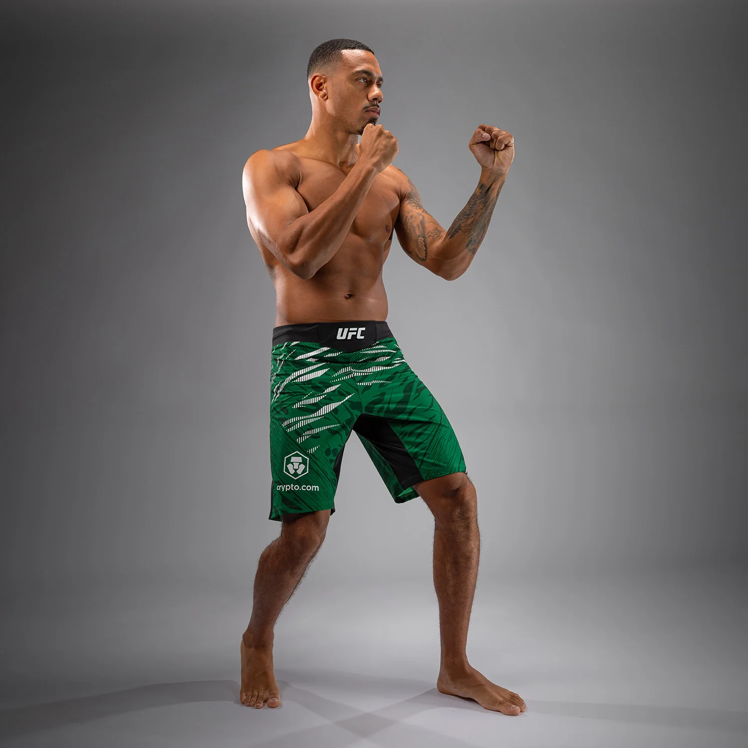 UFC Fusion by Venum Authentic Fight Night Men’s Fight Short - Long Fit - Green - Image 6