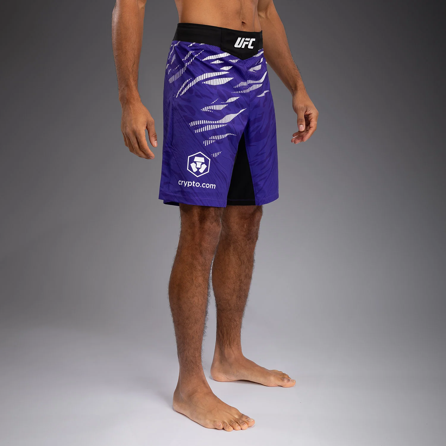 UFC Fusion by Venum Authentic Fight Night Men’s Fight Short - Long Fit- Purple - Image 3
