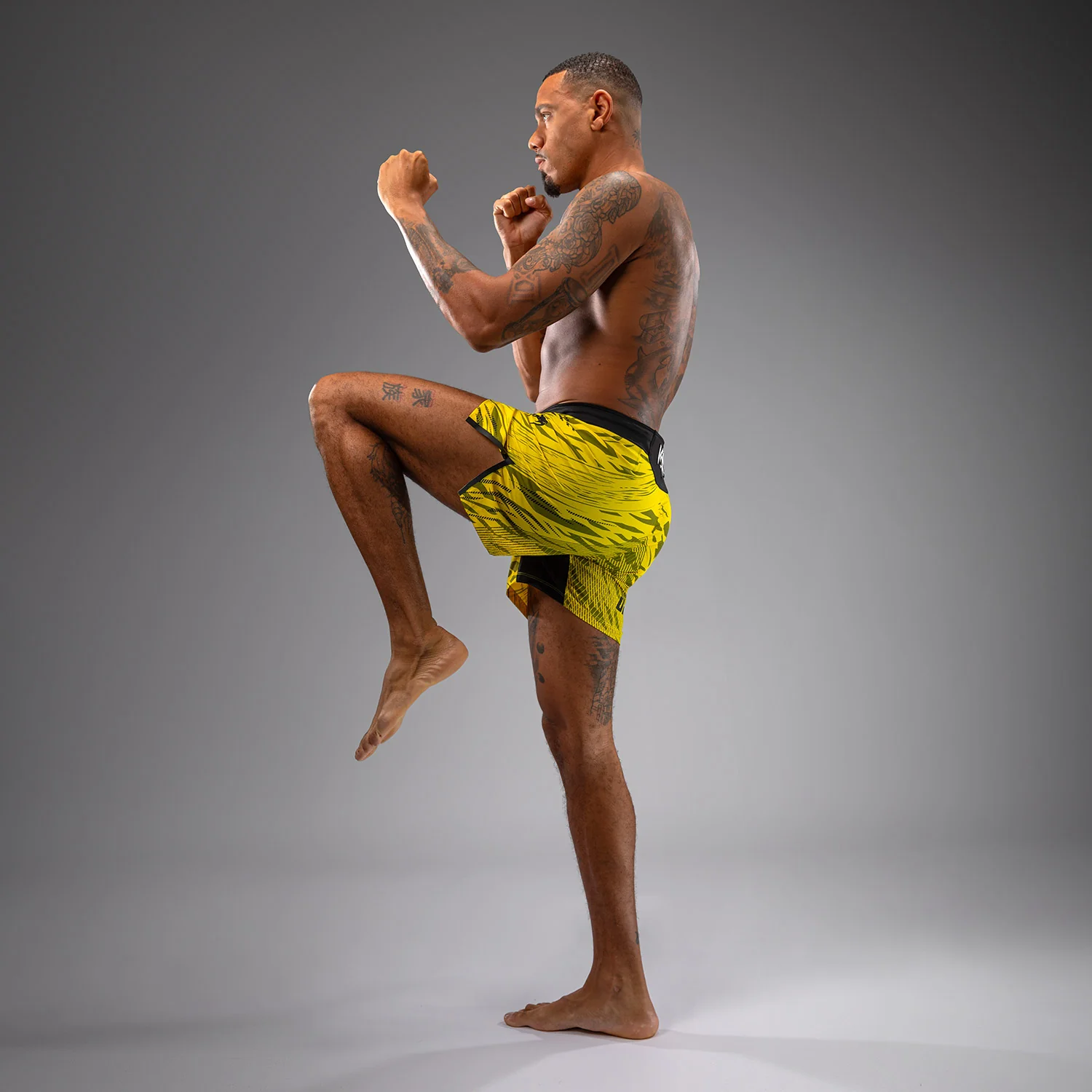 UFC Fusion by Venum Authentic Fight Night Men’s Fight Short - Short Fit - Yellow - Image 6