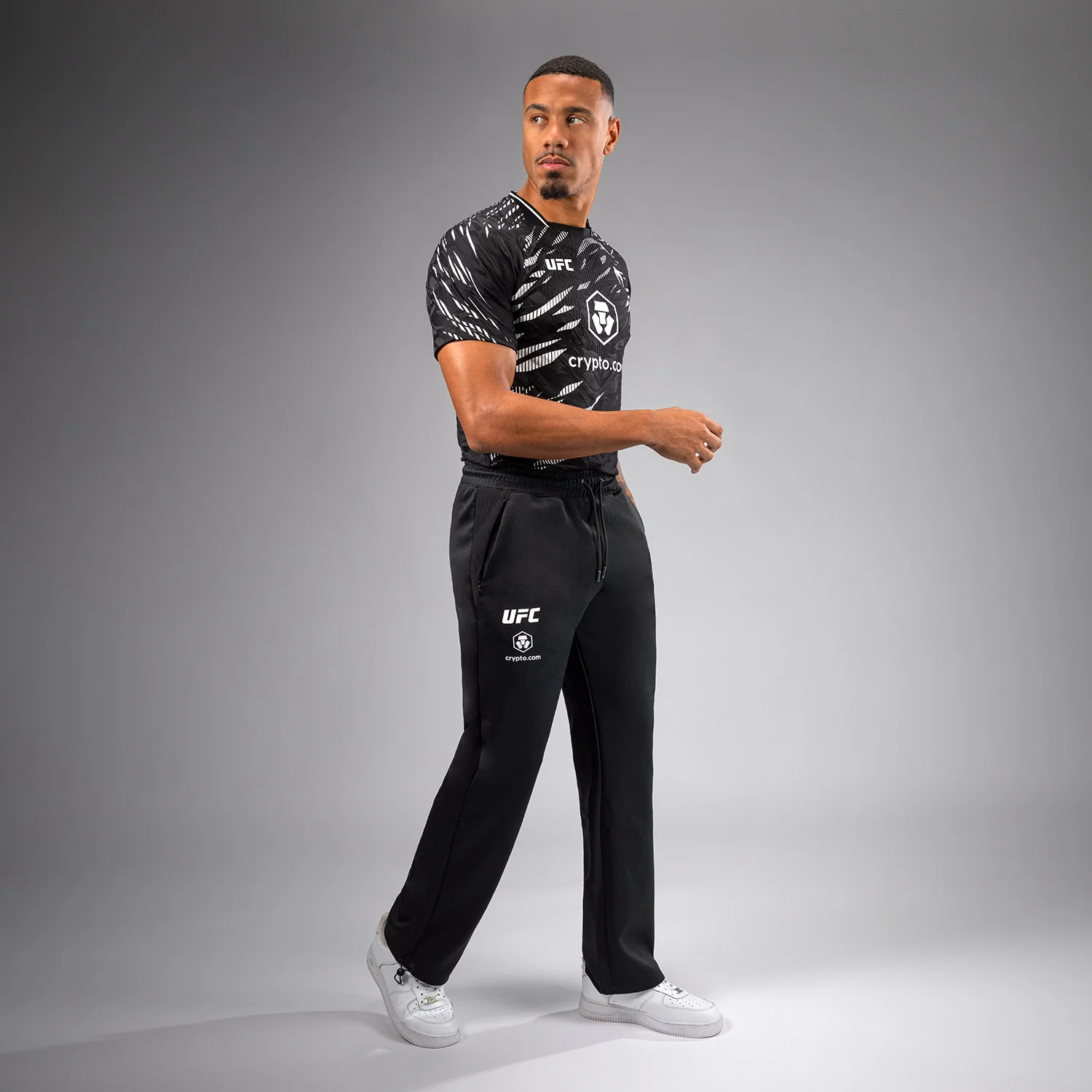 UFC Fusion by Venum Authentic Fight Night Men’s Straight Leg Walkout Pant - Black - Image 2