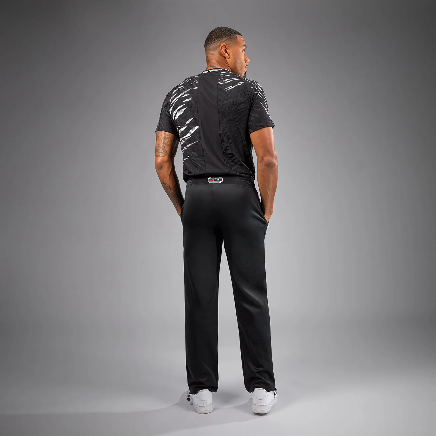 UFC Fusion by Venum Authentic Fight Night Men’s Straight Leg Walkout Pant - Black - Image 3