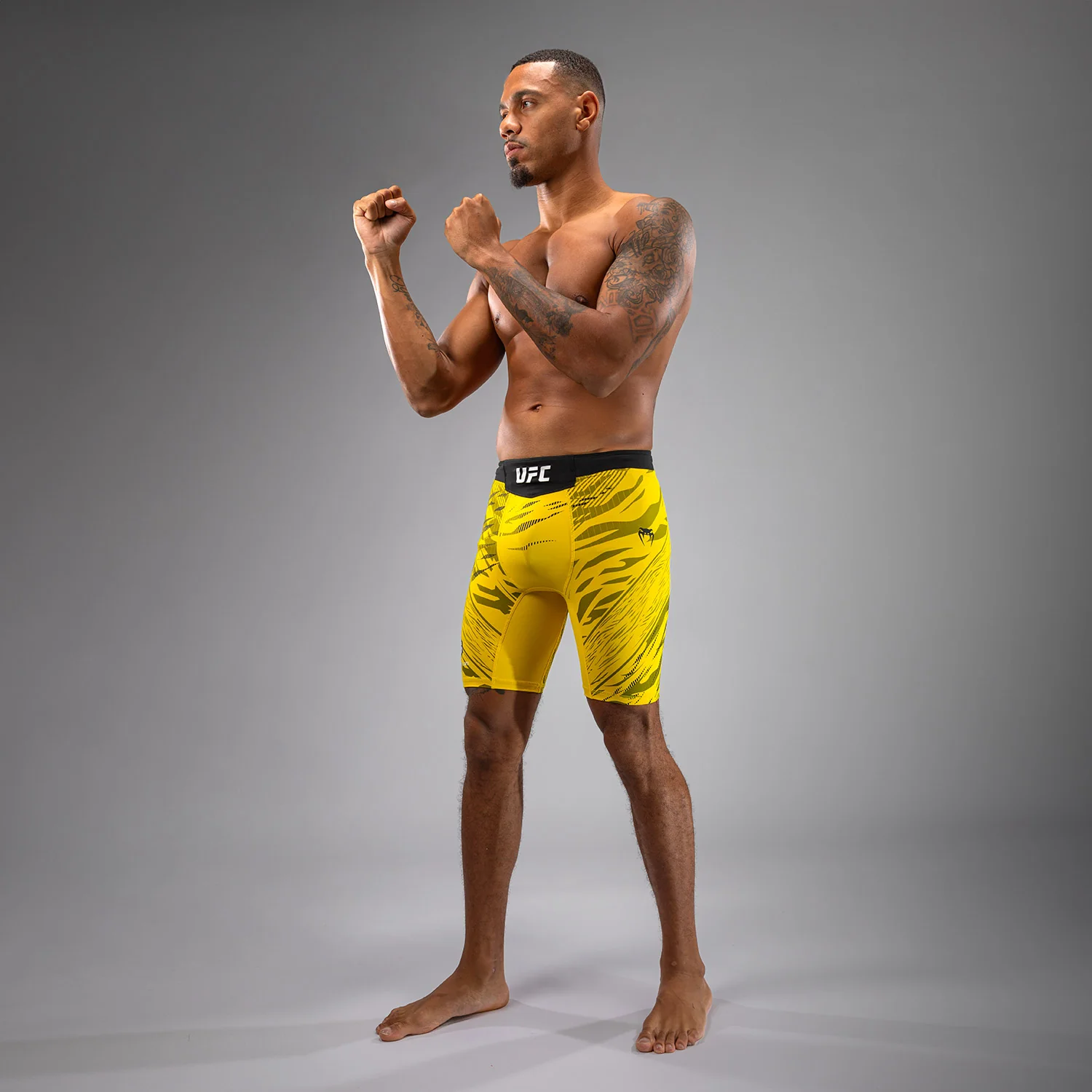 UFC Fusion by Venum Authentic Fight Night Men’s Vale Tudo Short - Yellow - Image 3