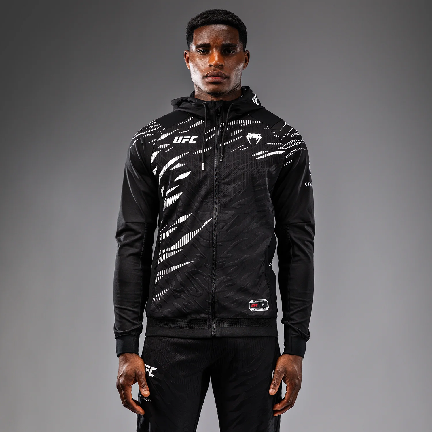 UFC Fusion by Venum Authentic Fight Night Men’s Walkout Hoodie - Black