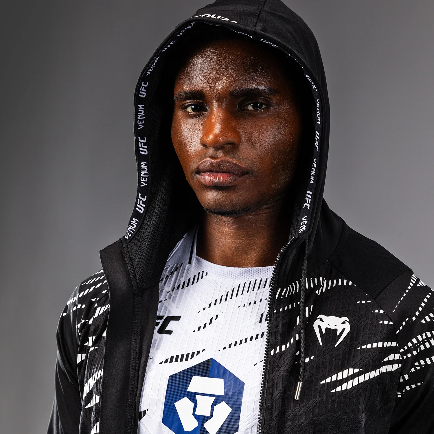 UFC Fusion by Venum Authentic Fight Night Men’s Walkout Hoodie - Black - Image 6