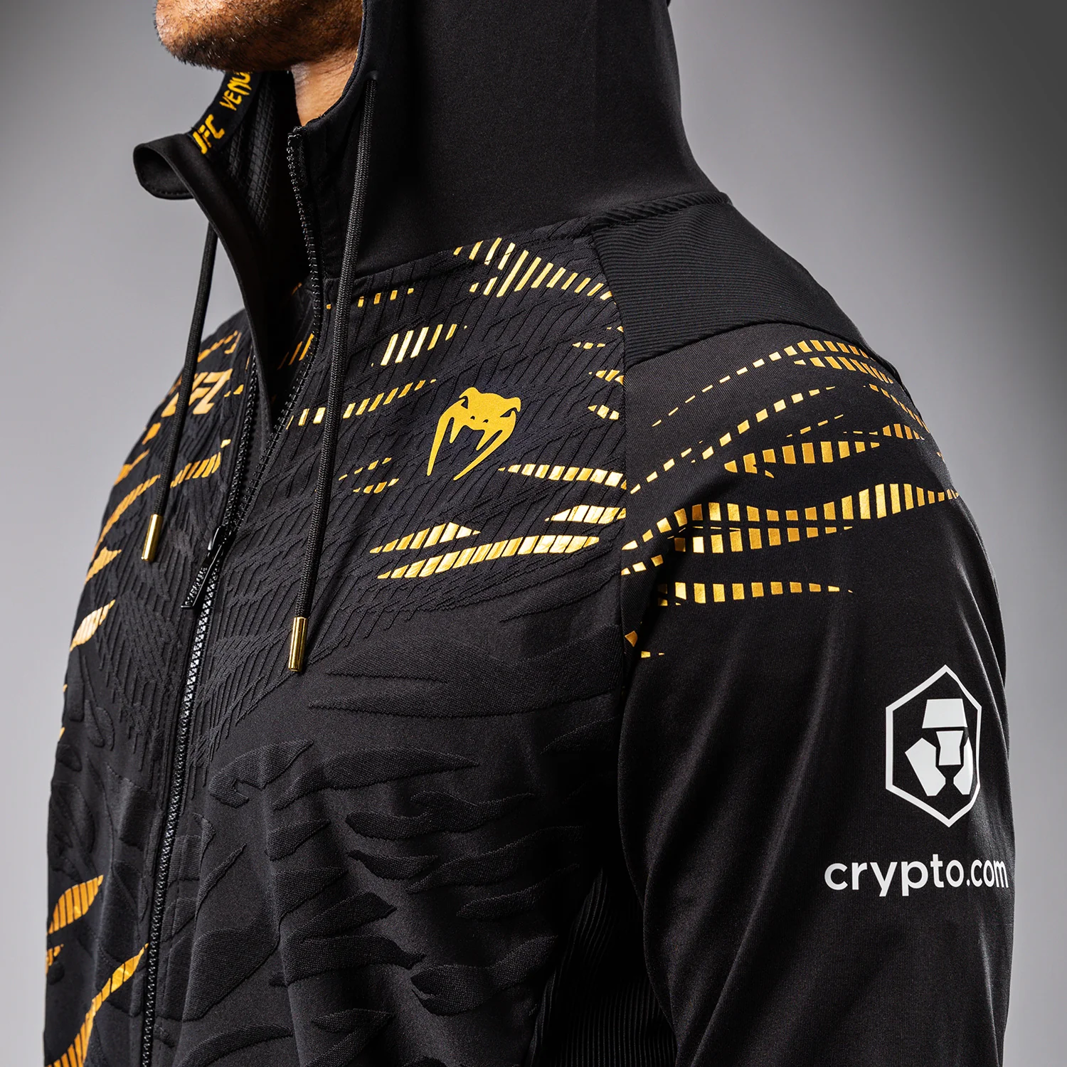 UFC Fusion by Venum Authentic Fight Night Men’s Walkout Hoodie - Champion - Image 8