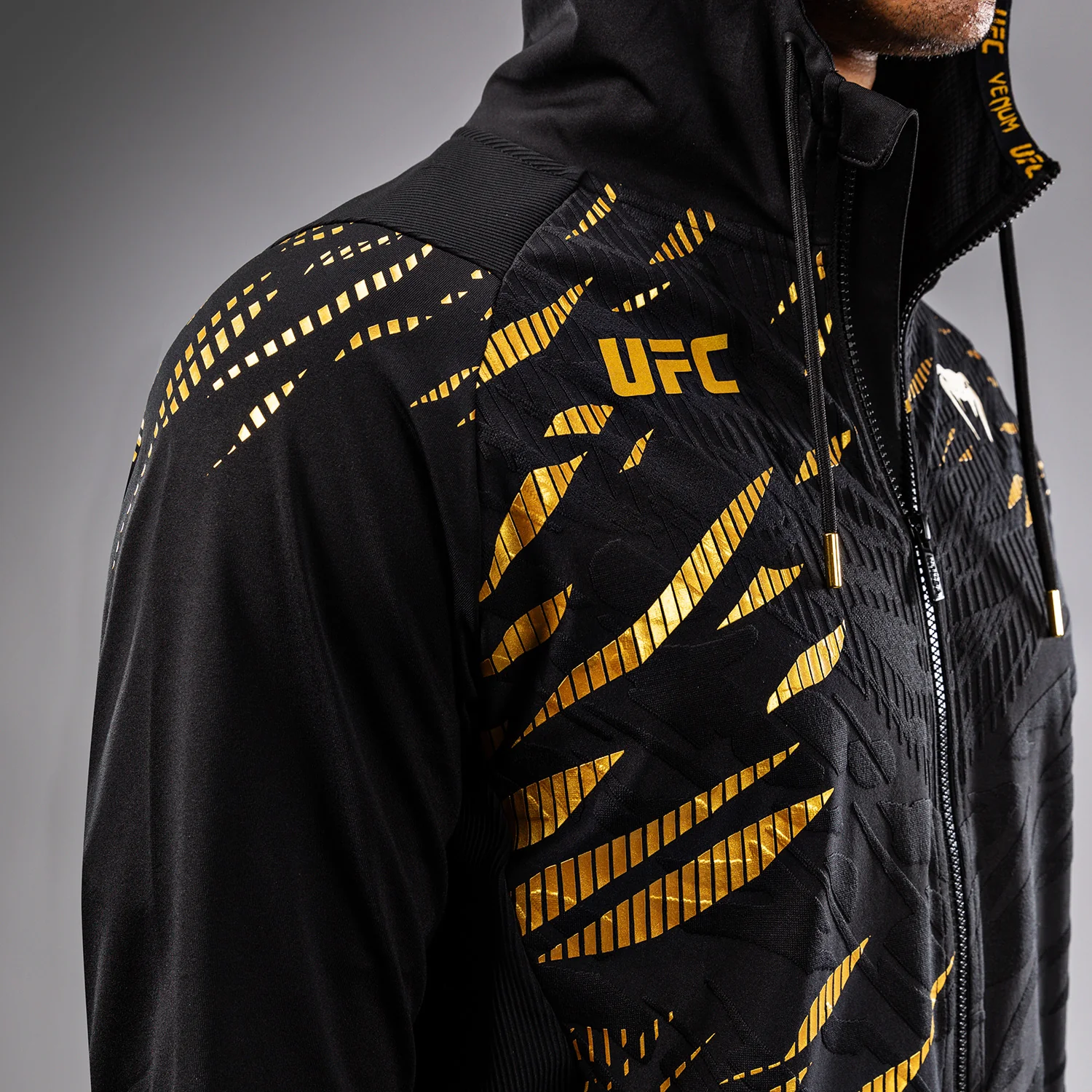 UFC Fusion by Venum Authentic Fight Night Men’s Walkout Hoodie - Champion - Image 9