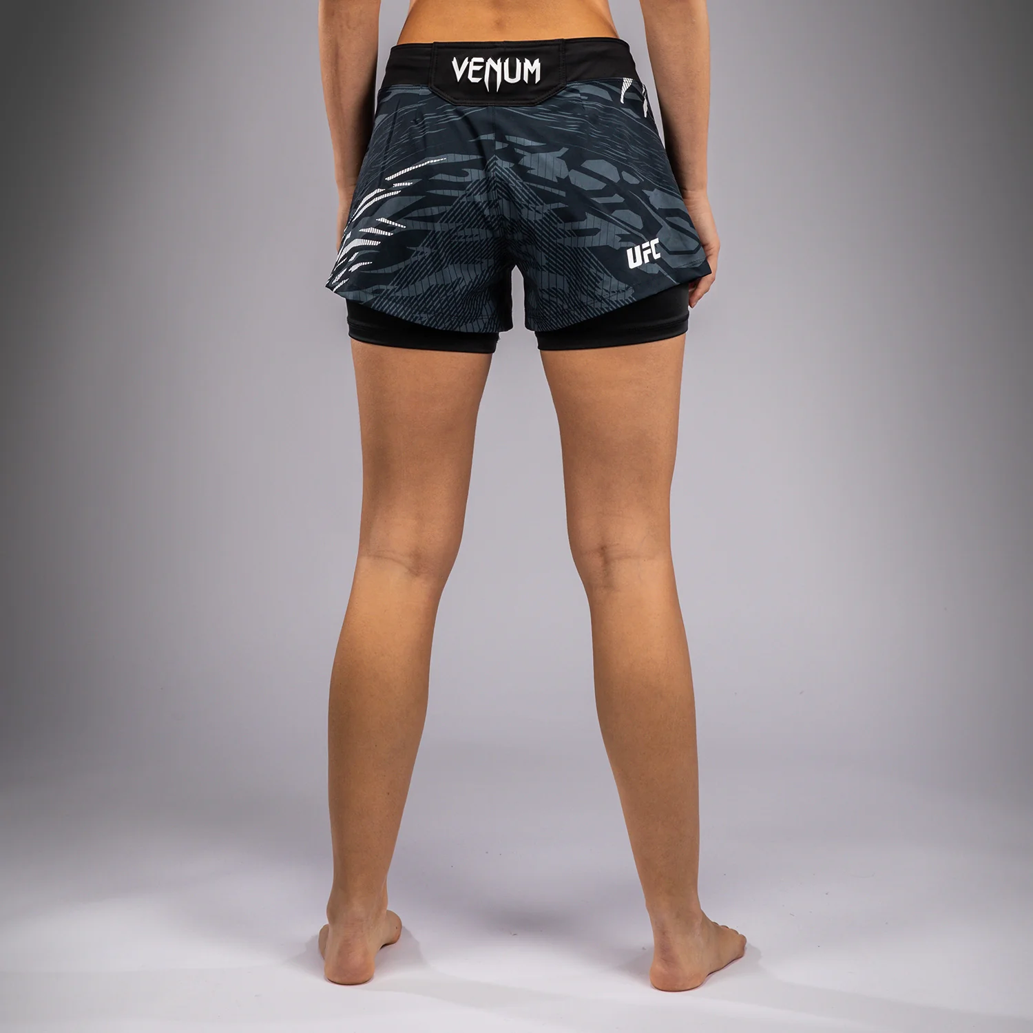 UFC Fusion by Venum Authentic Fight Night Women’s Fight Short - Black - Image 2