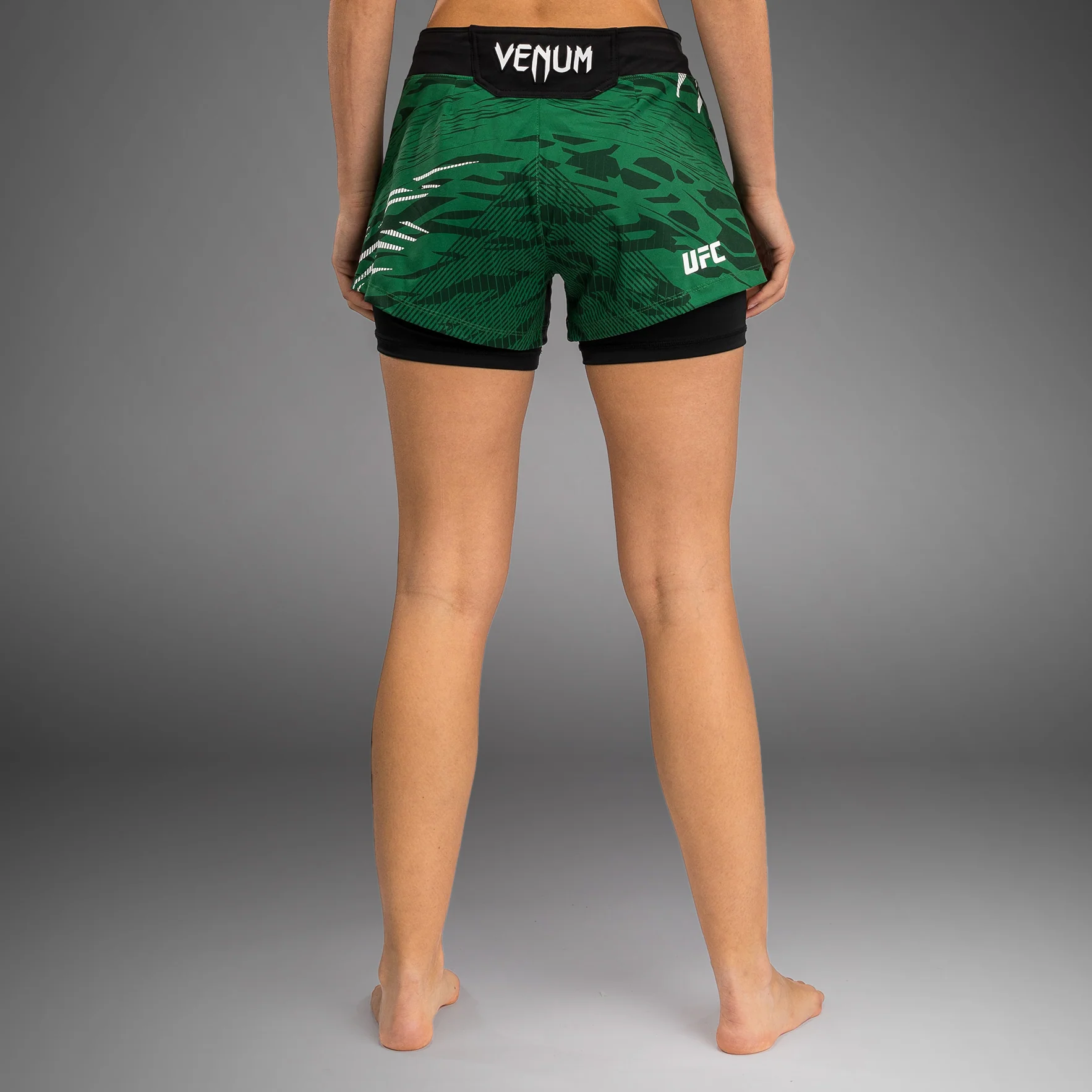 UFC Fusion by Venum Authentic Fight Night Women’s Fight Short - Green - Image 2