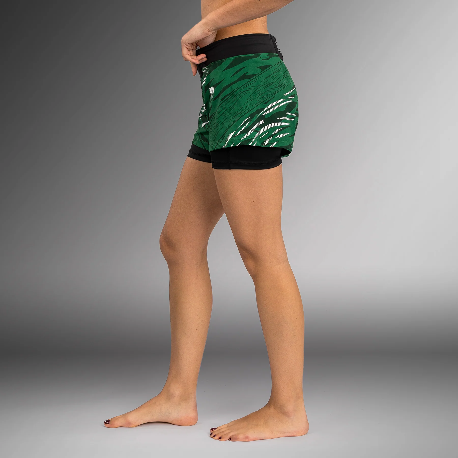 UFC Fusion by Venum Authentic Fight Night Women’s Fight Short - Green - Image 6