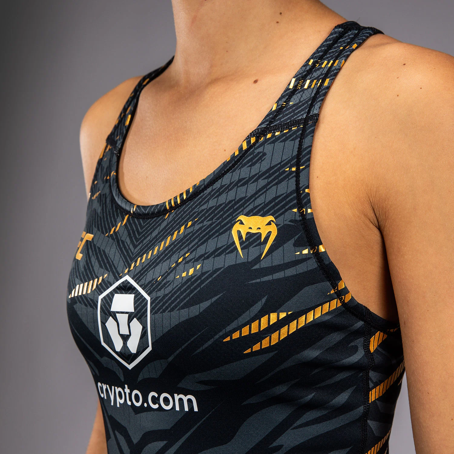 UFC Fusion by Venum Authentic Fight Night Women’s Fitted Tank With Shelf Bra - Champion - Image 5