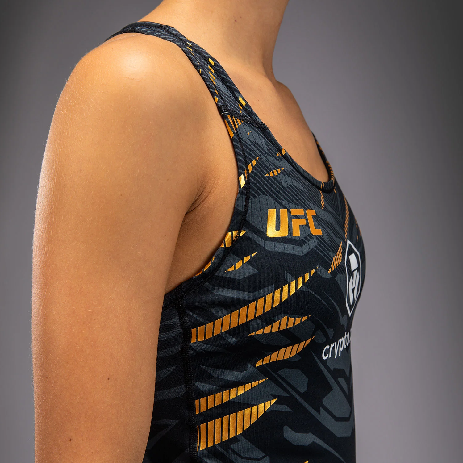 UFC Fusion by Venum Authentic Fight Night Women’s Fitted Tank With Shelf Bra - Champion - Image 6