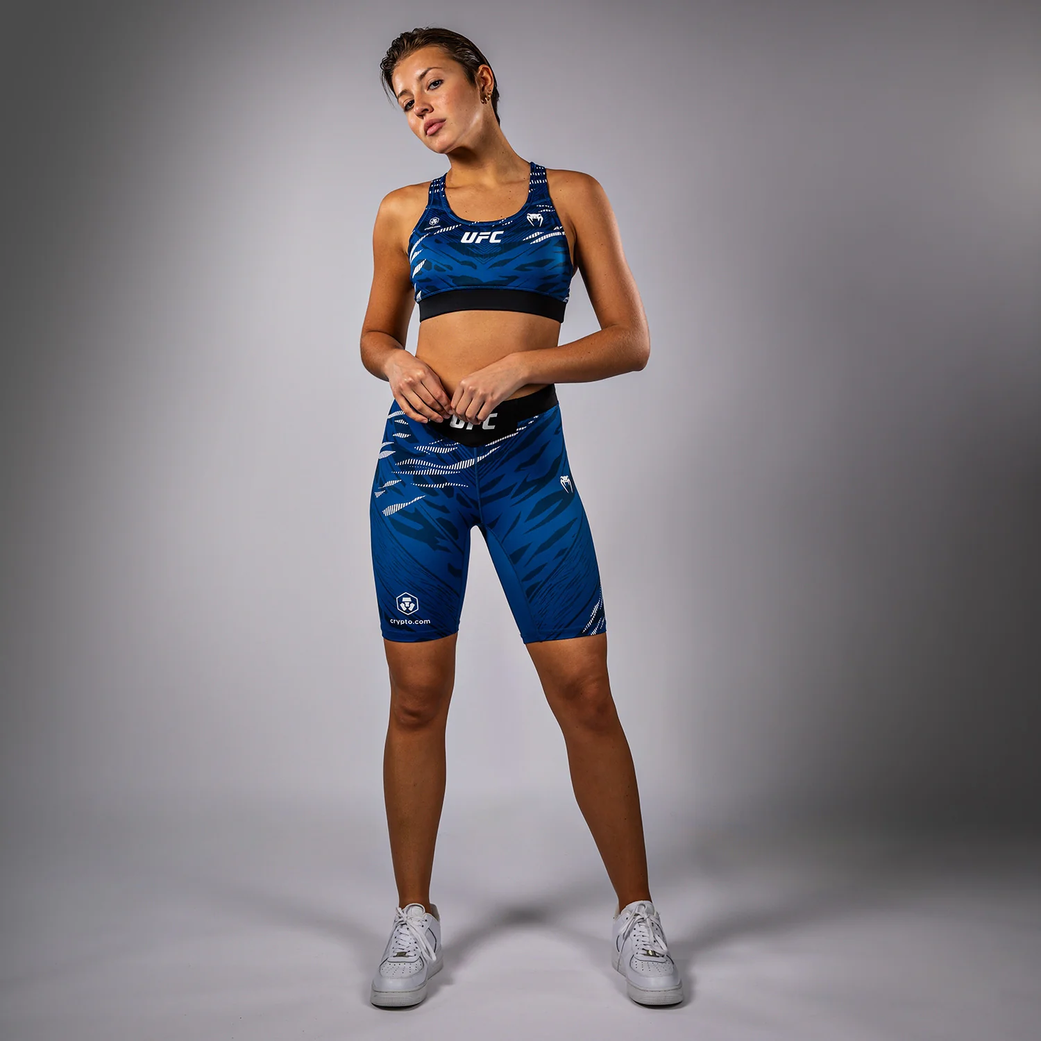 UFC Fusion by Venum Authentic Fight Night Women’s Sports Bra - Blue - Image 4