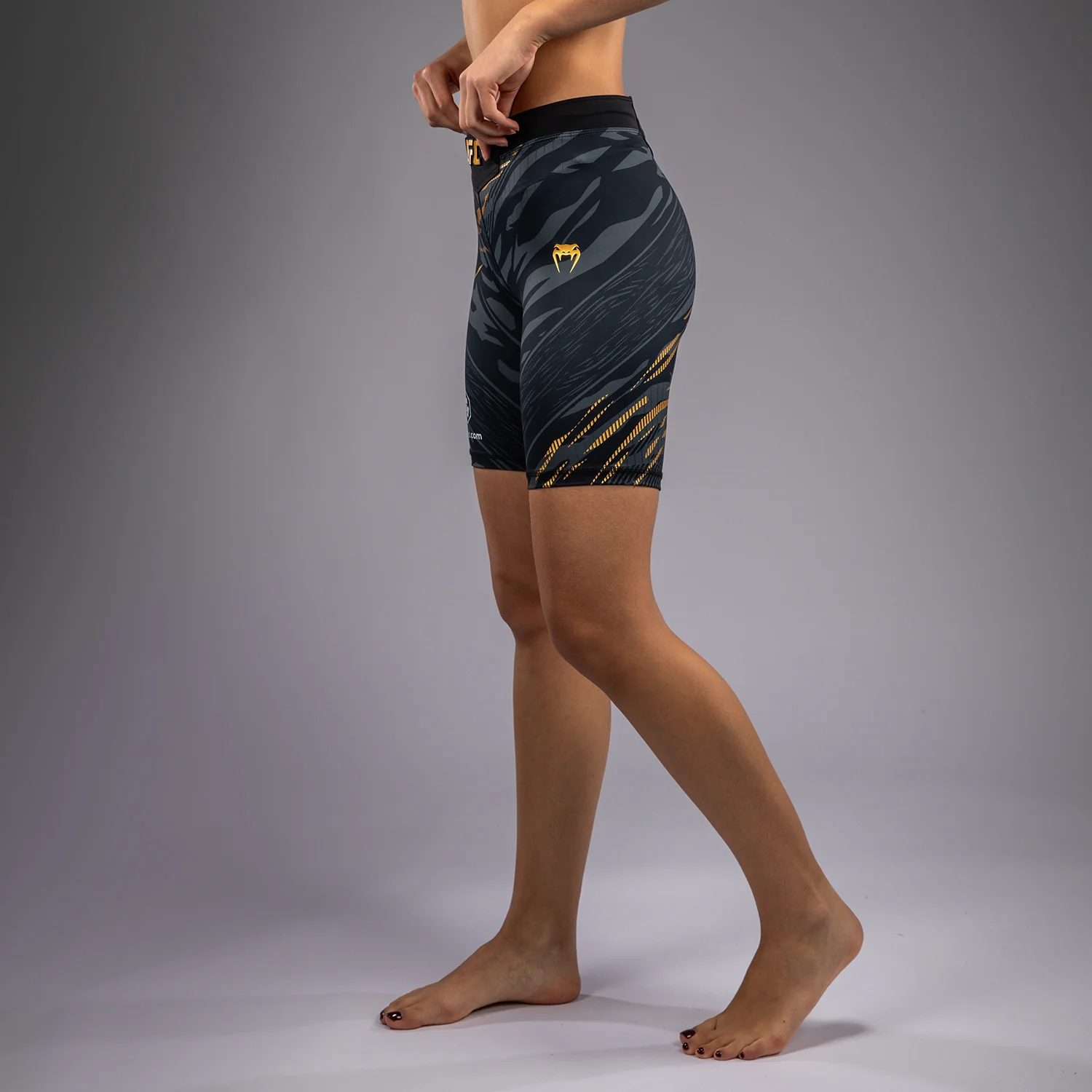 UFC Fusion by Venum Authentic Fight Night Women’s Vale Tudo Short - Long Fit - Champion - Image 2