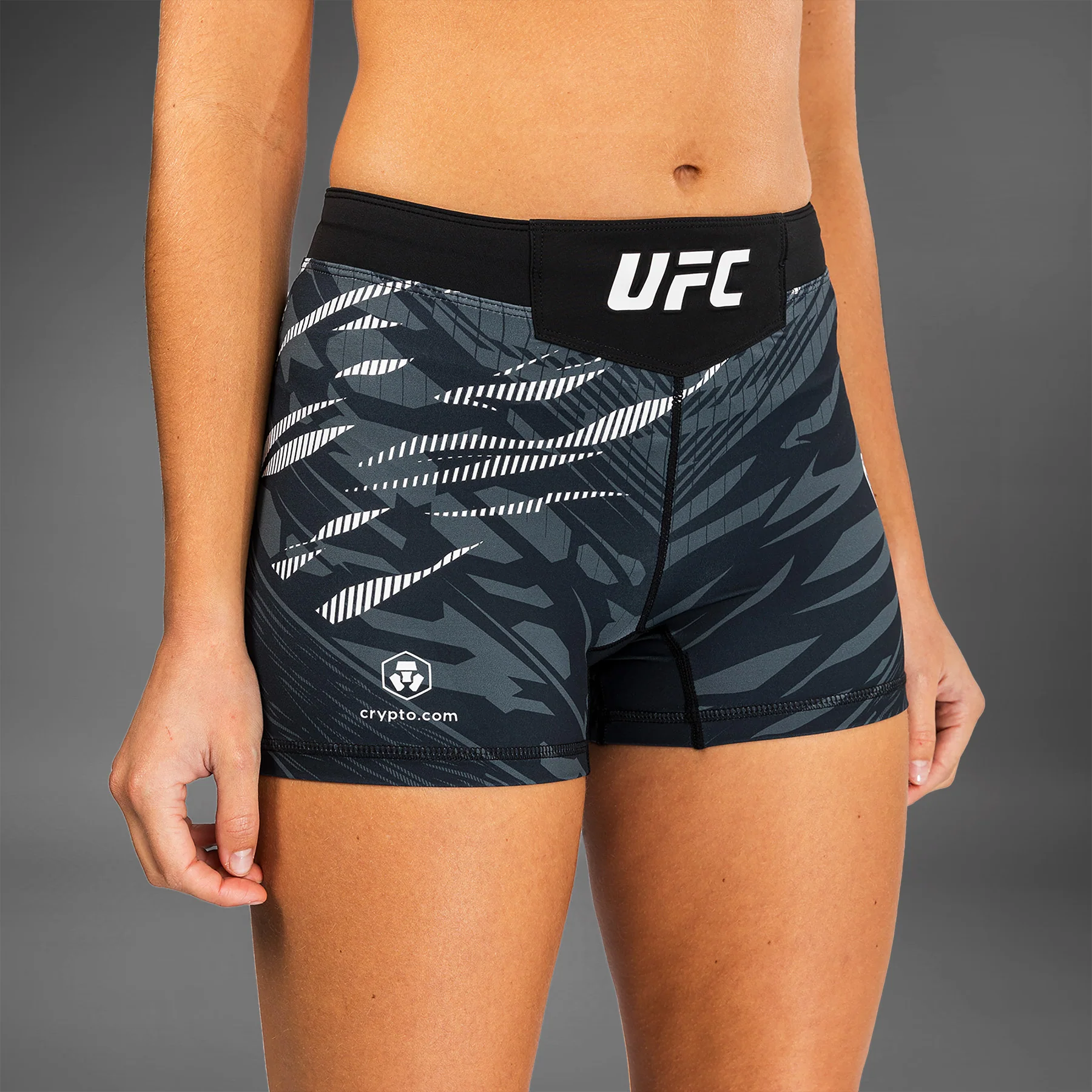 UFC Fusion by Venum Authentic Fight Night Women’s Vale Tudo Short - Short Fit - Black - Image 6