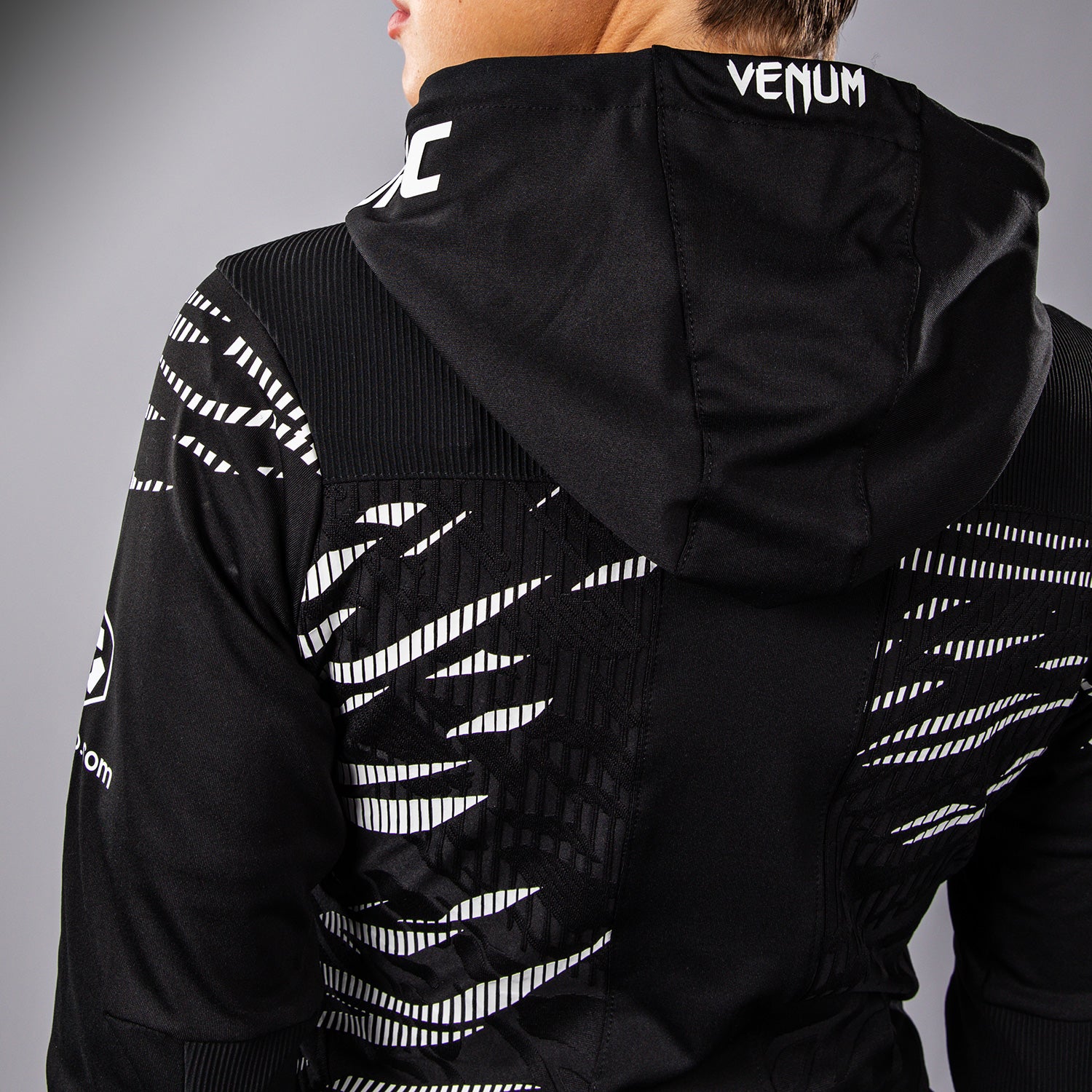 UFC Fusion by Venum Authentic Fight Night Women’s Walkout Hoodie - Black - Image 8