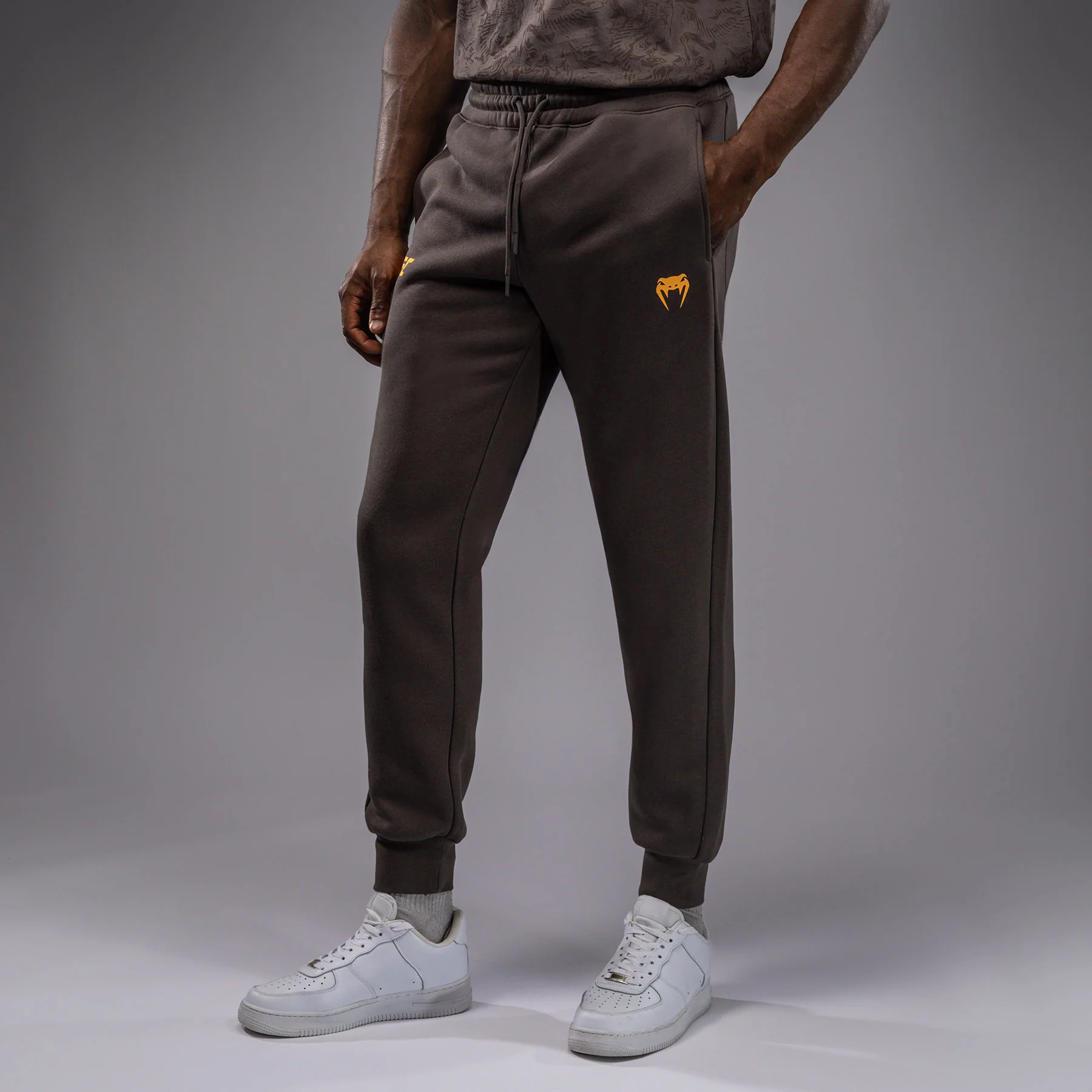 UFC Fusion by Venum Fight Week Men’s Cotton Pant - Solid Earthen Brown - Image 2