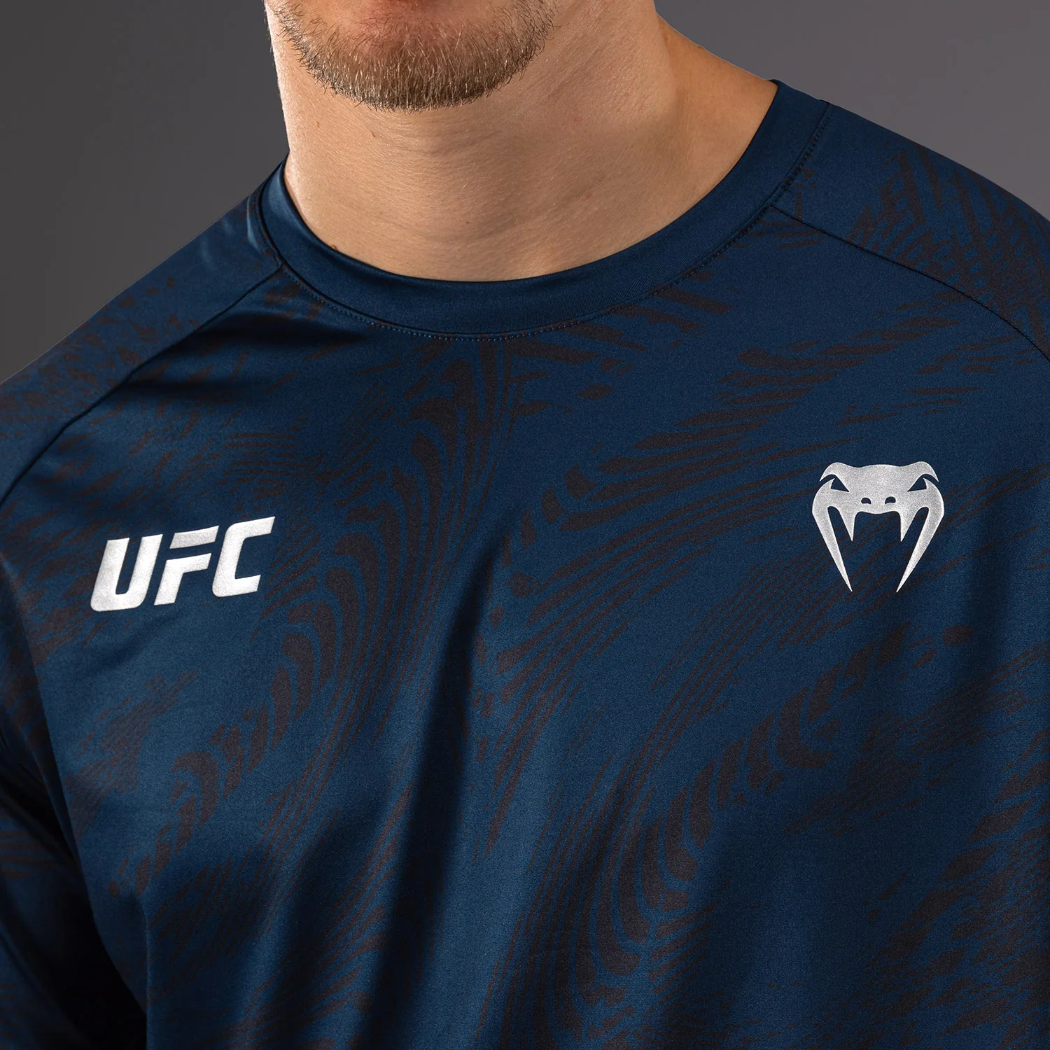 UFC Fusion by Venum Fight Week Men’s Dry-Tech T-Shirt - Oceanic Blue - Image 3