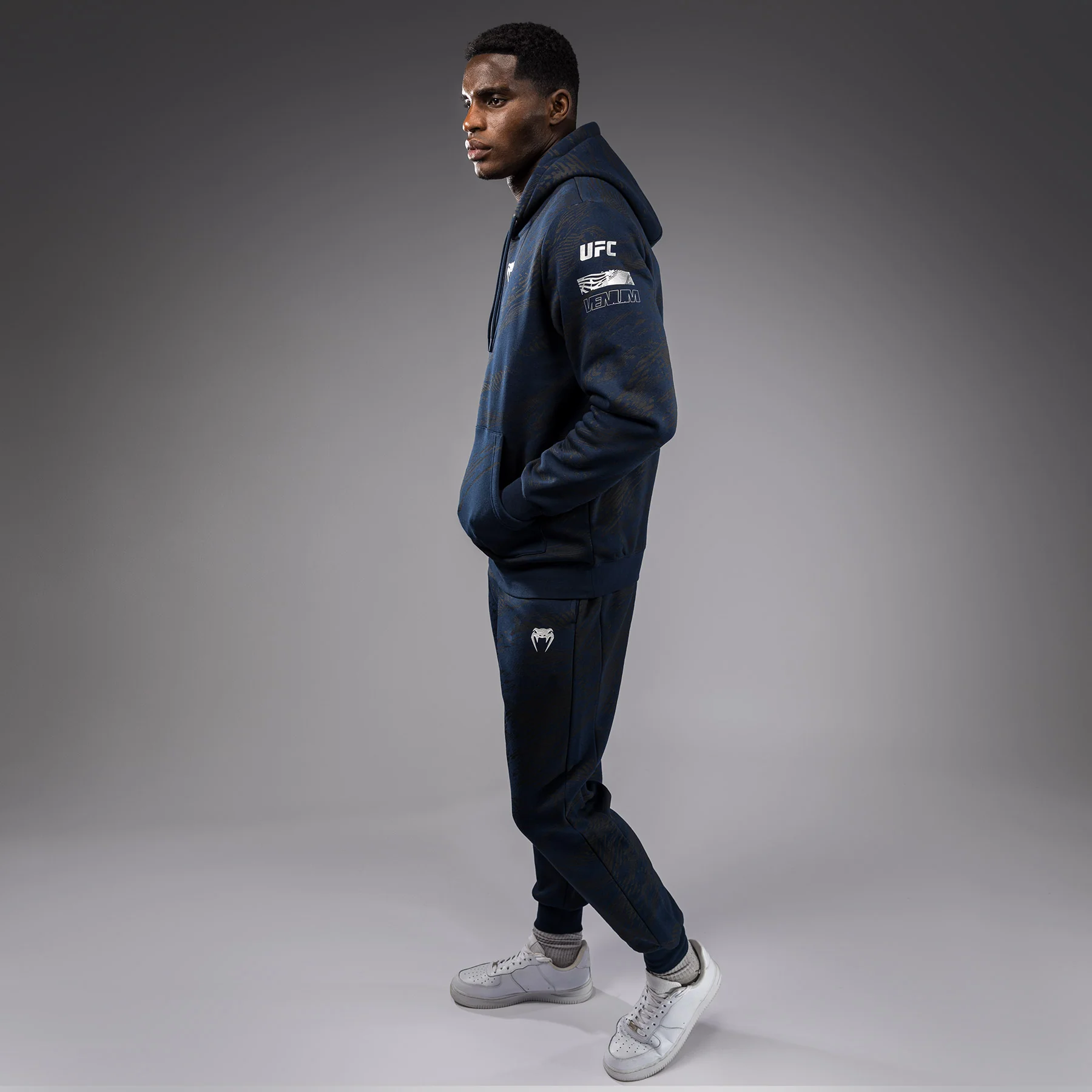 UFC Fusion by Venum Fight Week Men’s Pullover Hoodie - Oceanic Blue - Image 5