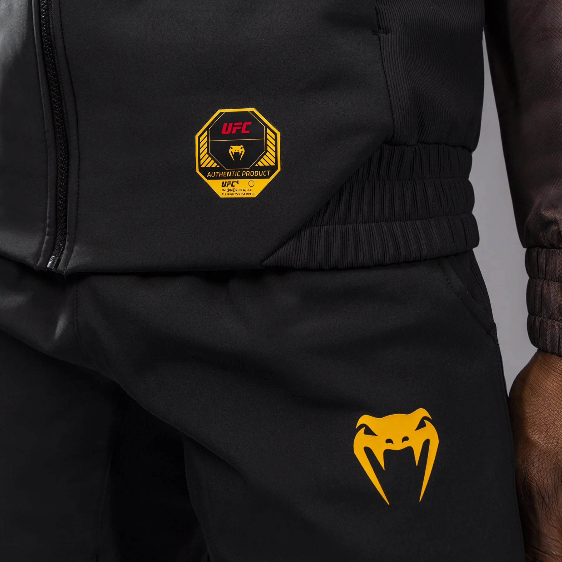 UFC Fusion by Venum Fight Week Men’s Zip Hoodie - Earthen Brown - Image 16