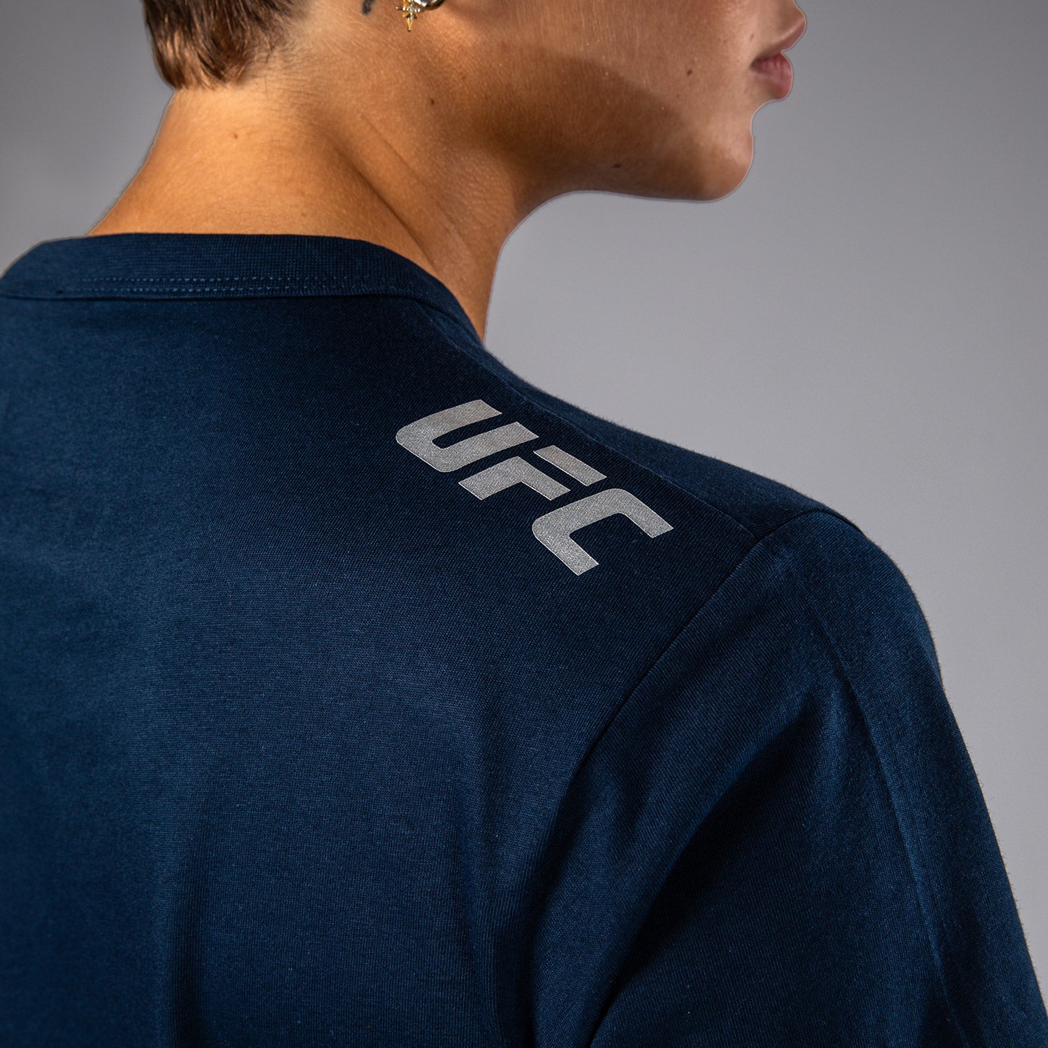 UFC Fusion by Venum Fight Week Women’s Short Sleeve Cotton T-Shirt - Solid Oceanic Blue - Image 6