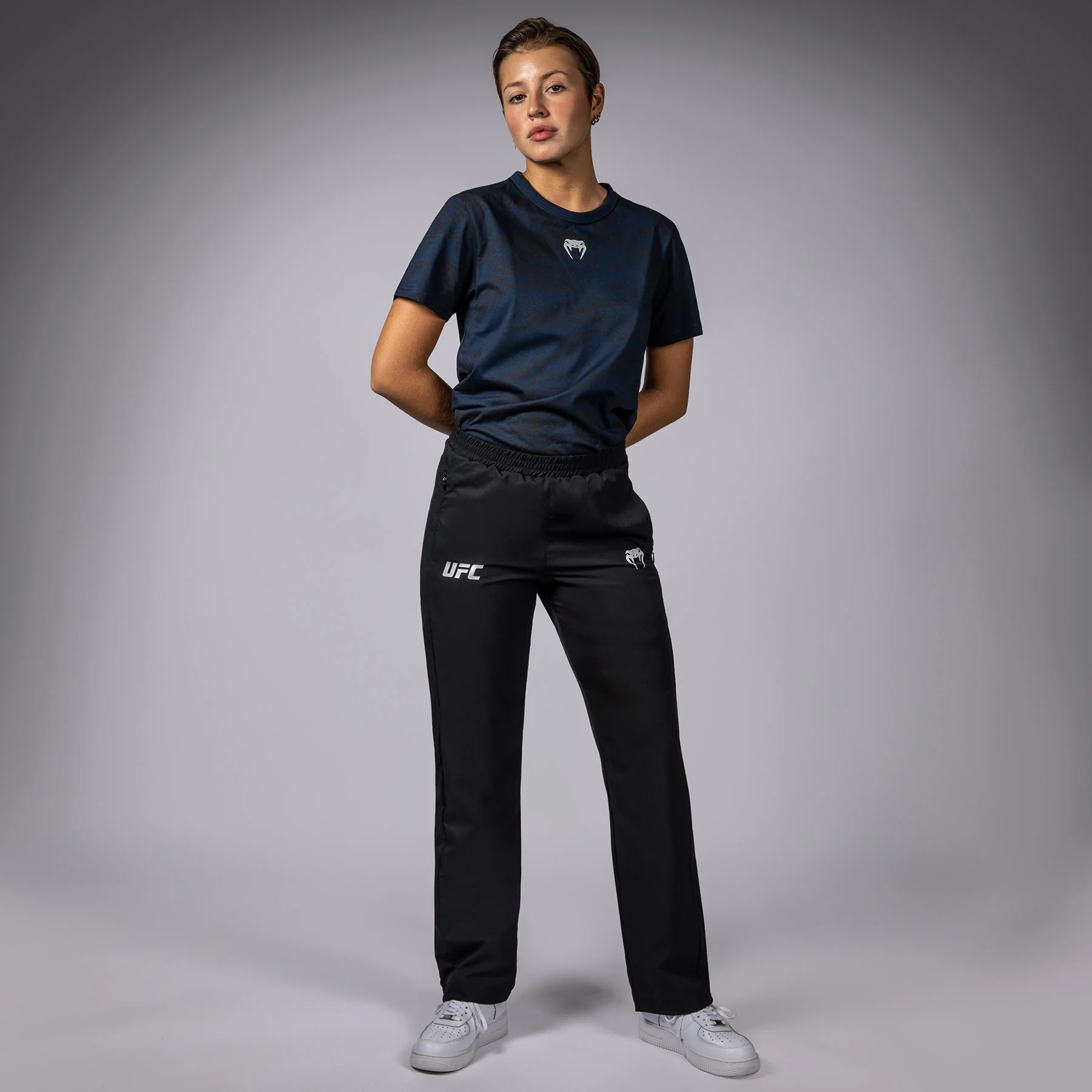 UFC Fusion by Venum Fight Week Women’s Straight Leg Pant - Black - Image 3