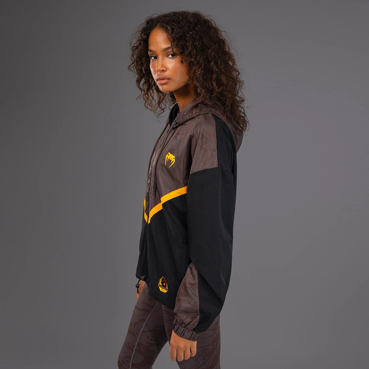UFC Fusion by Venum Fight Week Women’s Zip Hoodie - Earthen Brown - Image 4