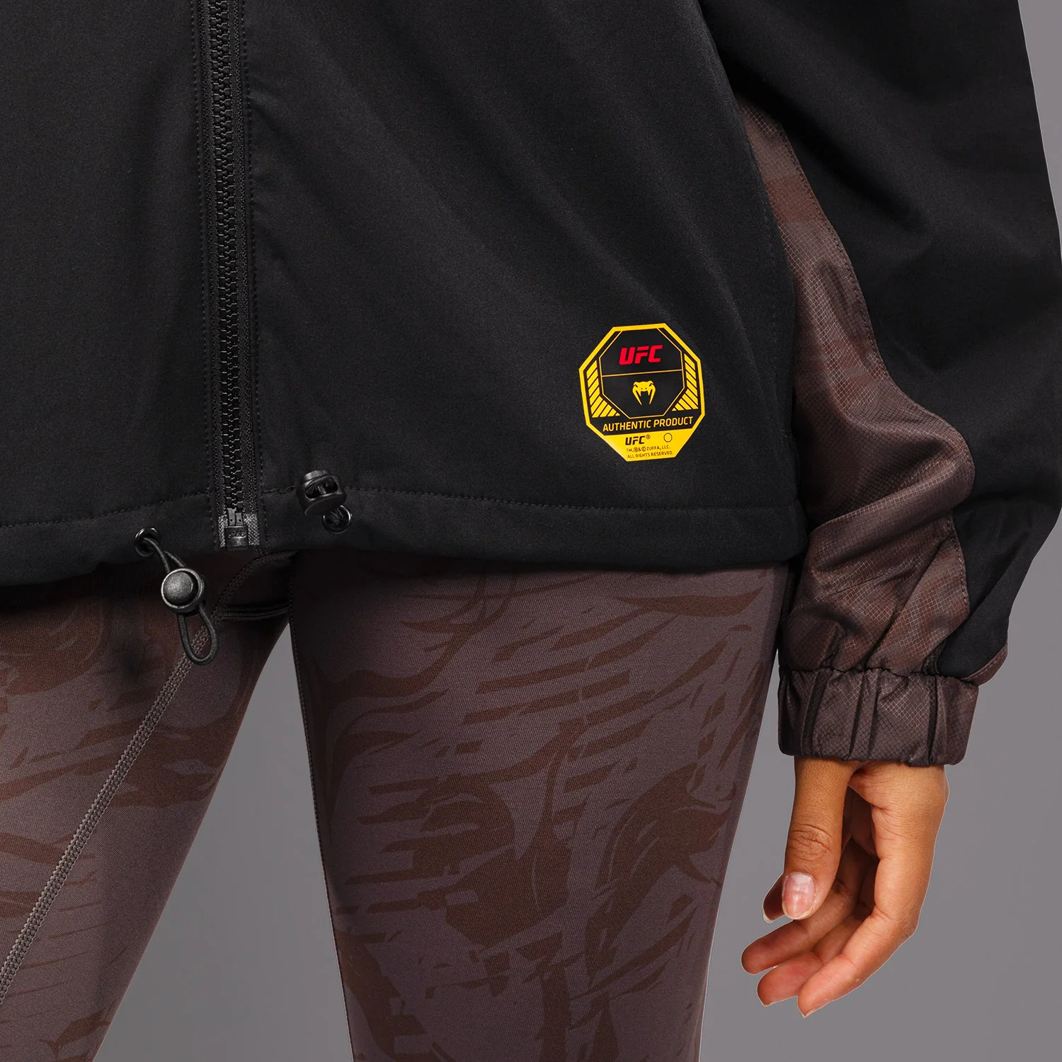 UFC Fusion by Venum Fight Week Women’s Zip Hoodie - Earthen Brown - Image 7