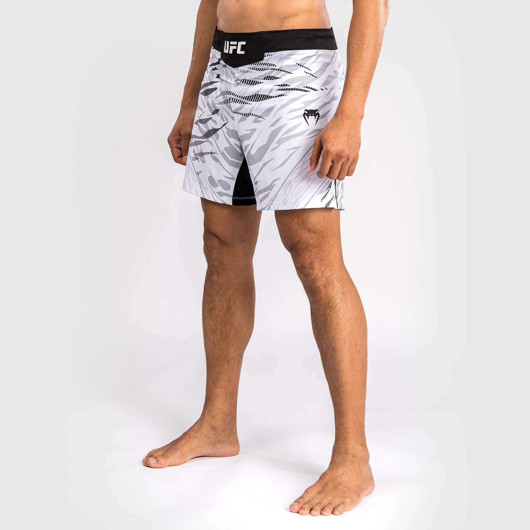UFC Fusion by Venum Personalized Authentic Fight Night Men's Fight Short - Short Fit - White - Image 4