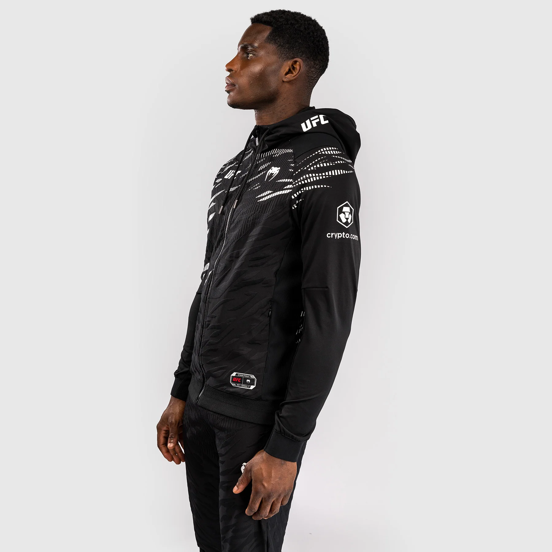 UFC Fusion by Venum Personalized Authentic Fight Night Men's Hoodies - Black - Image 5